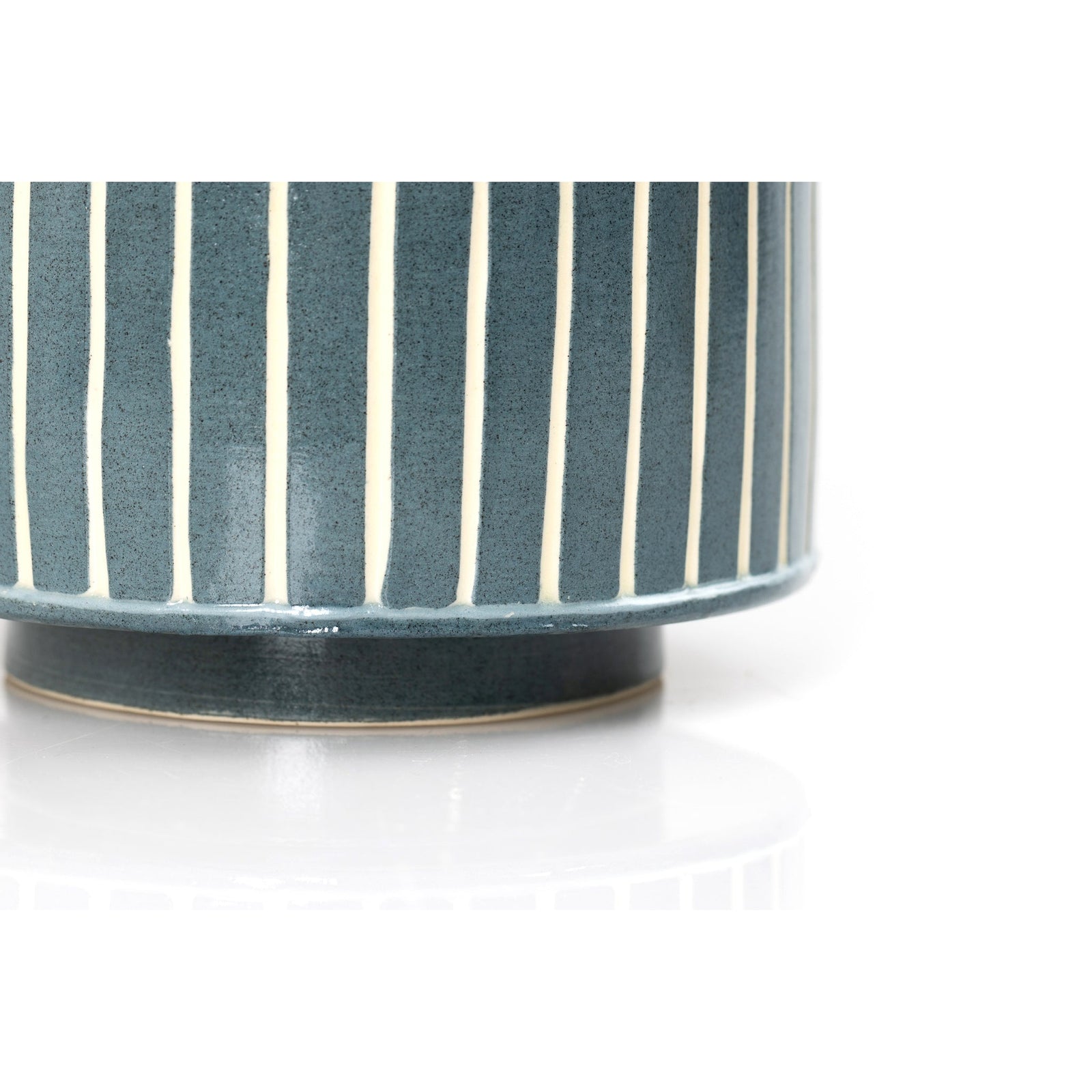 MR16 Mid Round Vessel, handbuilt ceramic created by Emily-Kriste Wilcox, available from Padstow Gallery, Cornwall