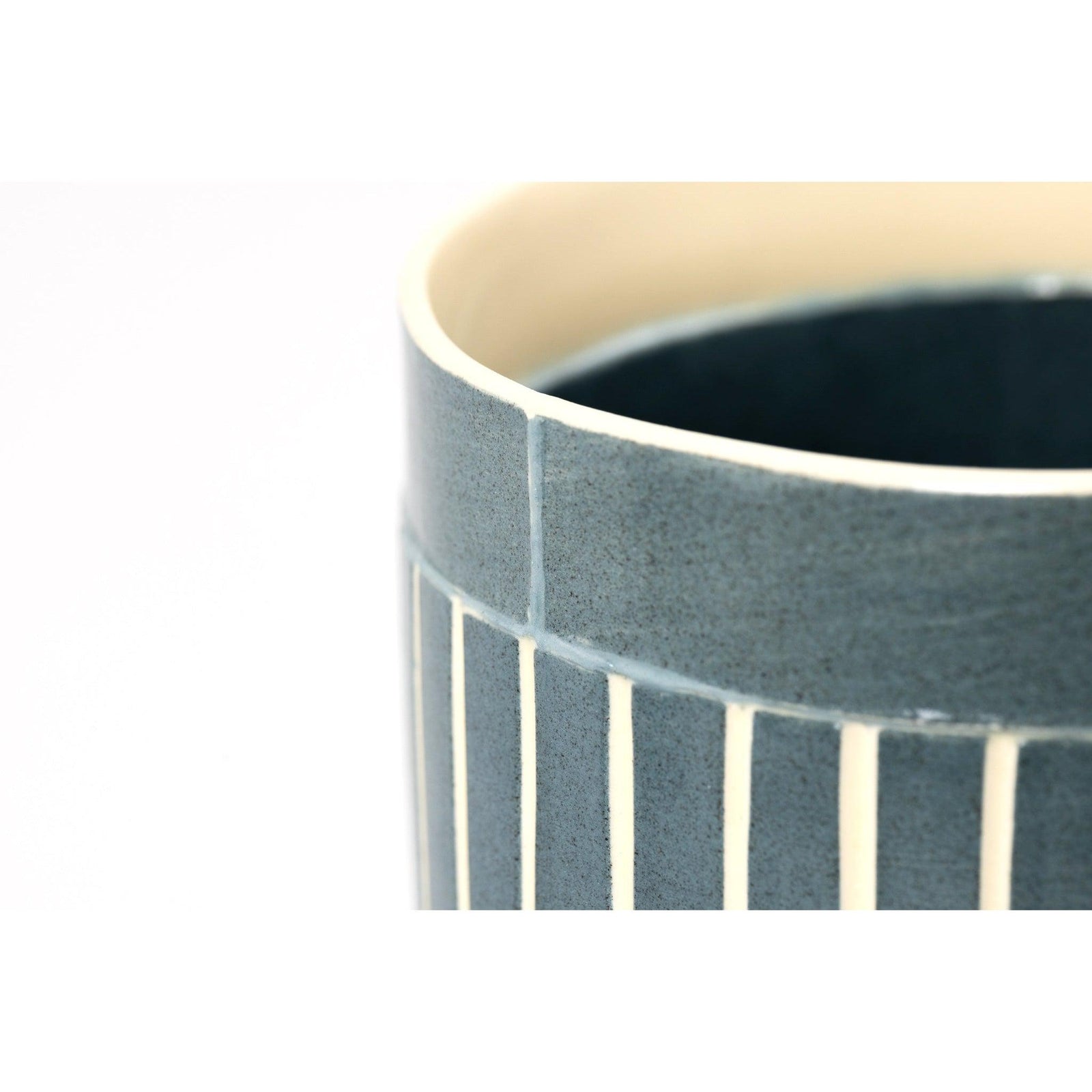 MR16 Mid Round Vessel, handbuilt ceramic created by Emily-Kriste Wilcox, available from Padstow Gallery, Cornwall