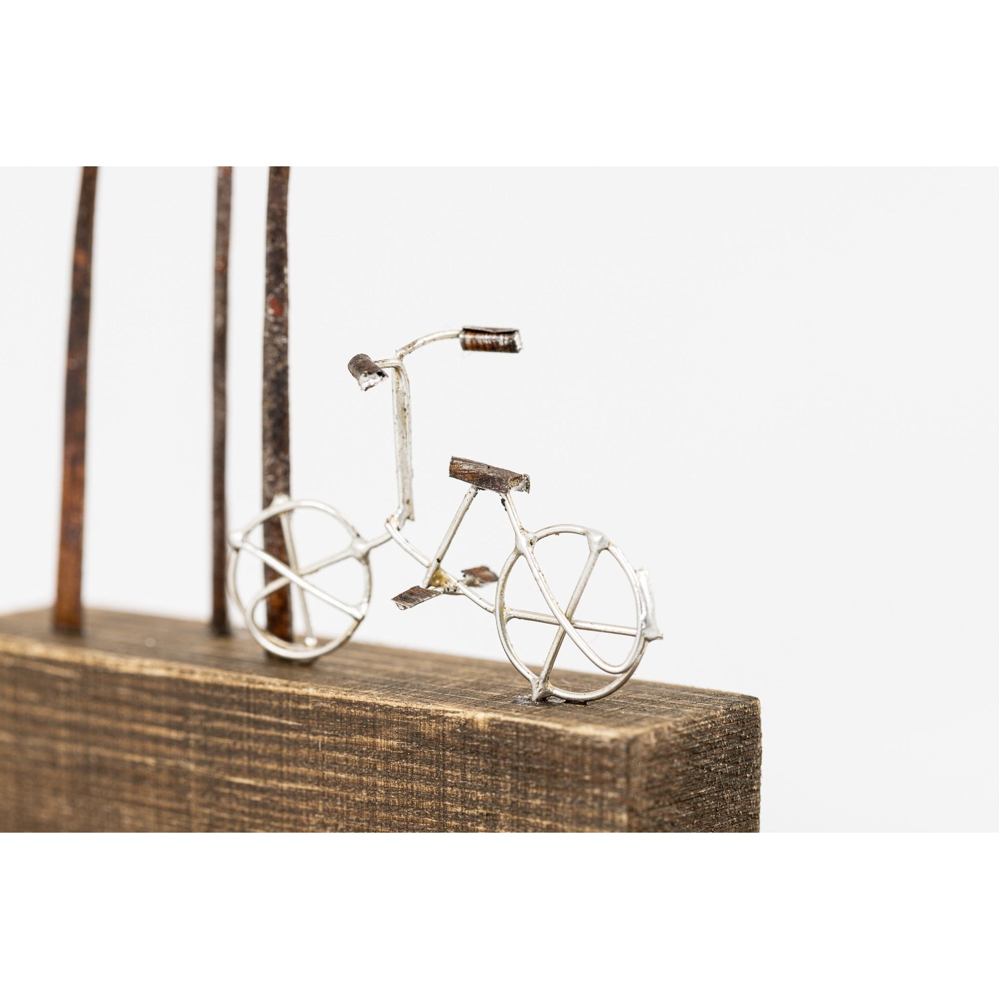Bicycle and trees by Sarah Jane Brown available at Padstow Gallery, Cornwall