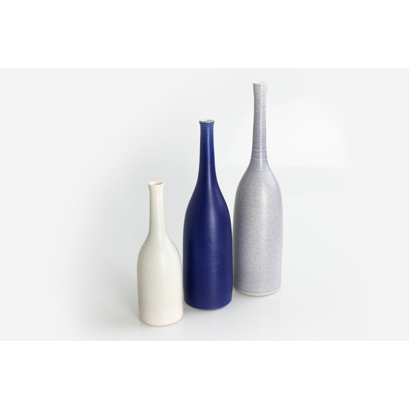 'LB149 Ultramarine Bottle' by Lucy Burley ceramics, available at Padstow Gallery, Cornwall