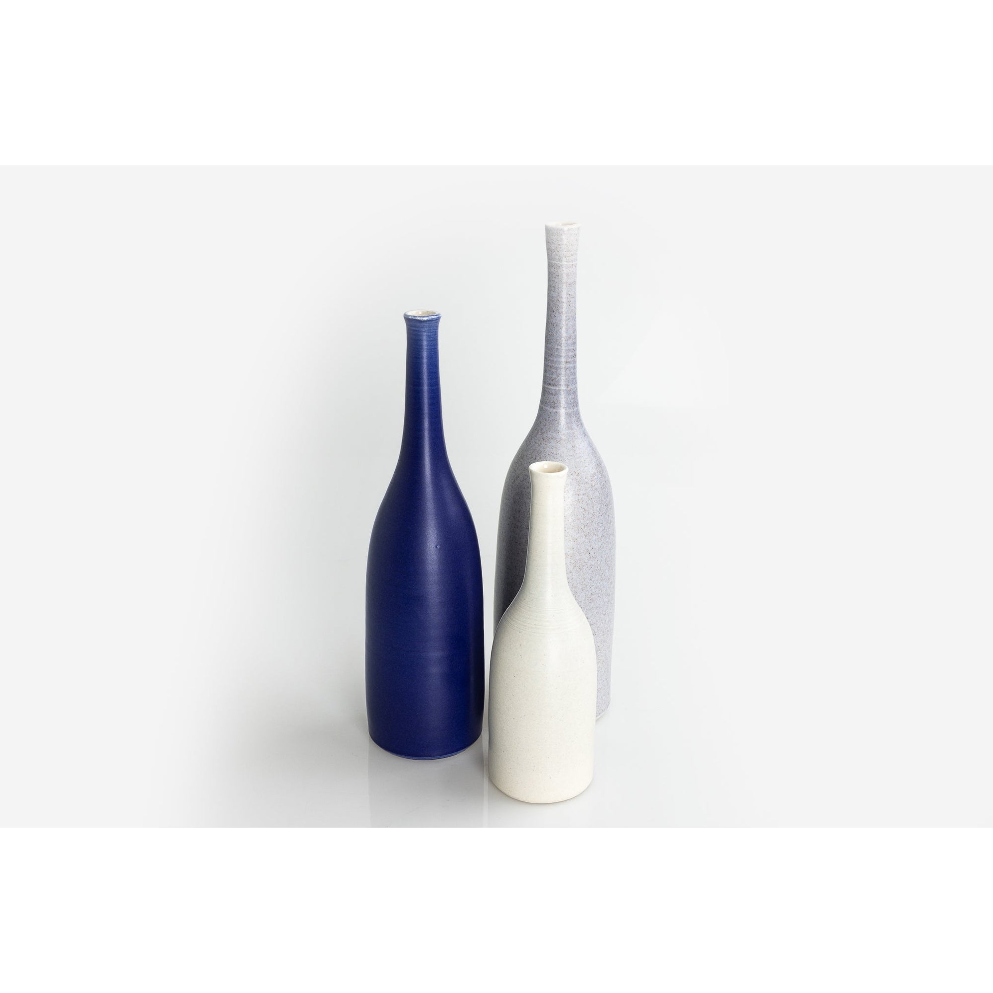 'LB150 Palest Grey Bottle' by Lucy Burley ceramics, available at Padstow Gallery, Cornwall