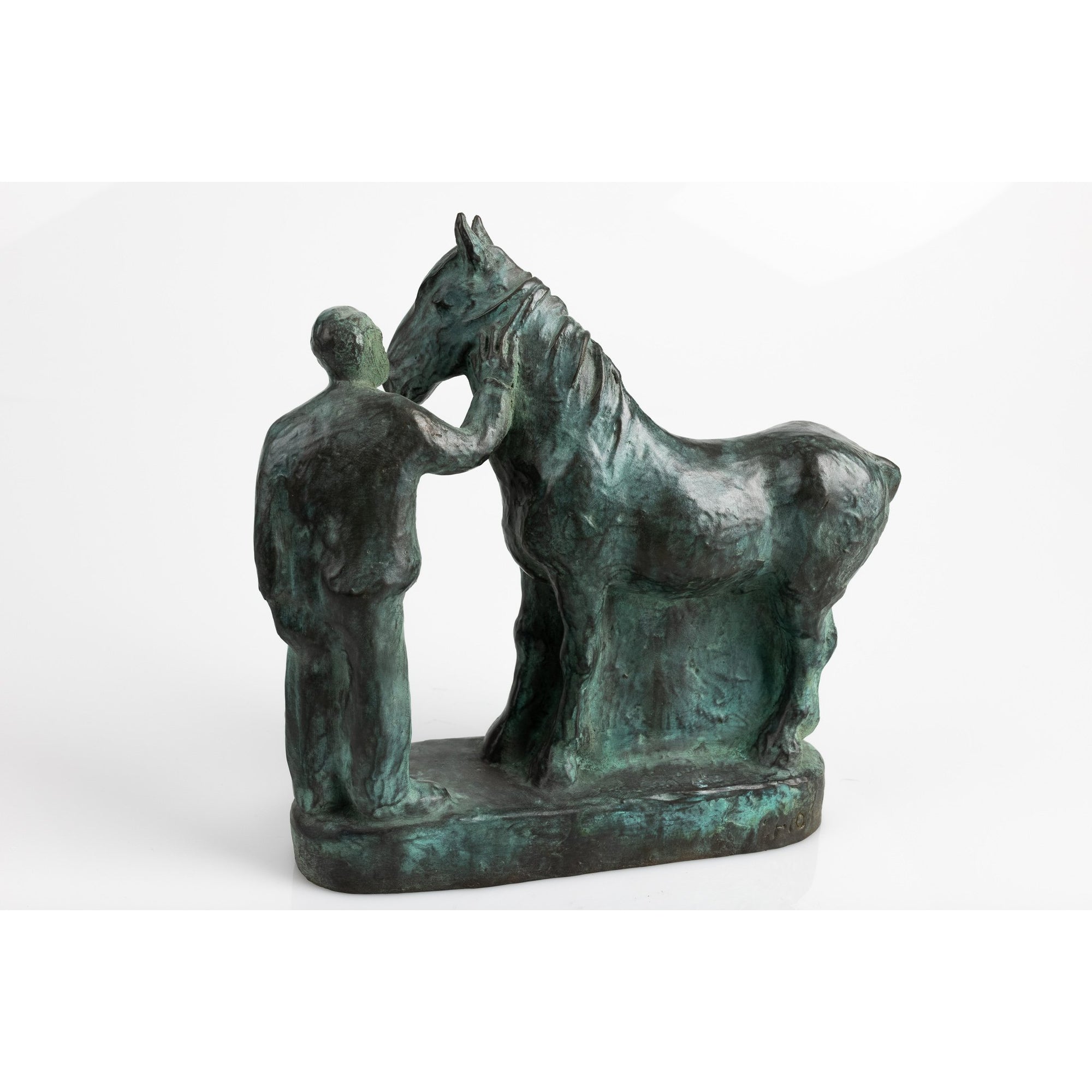 'Meeting' limited edition sculpture by Sophie Howard, available at Padstow Gallery, Cornwall