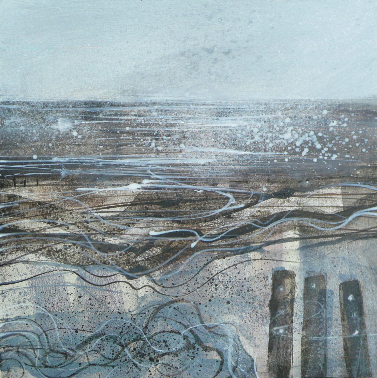 Savage swung the tide an oil original by Ruth Taylor available at Padstow Gallery, Cornwall