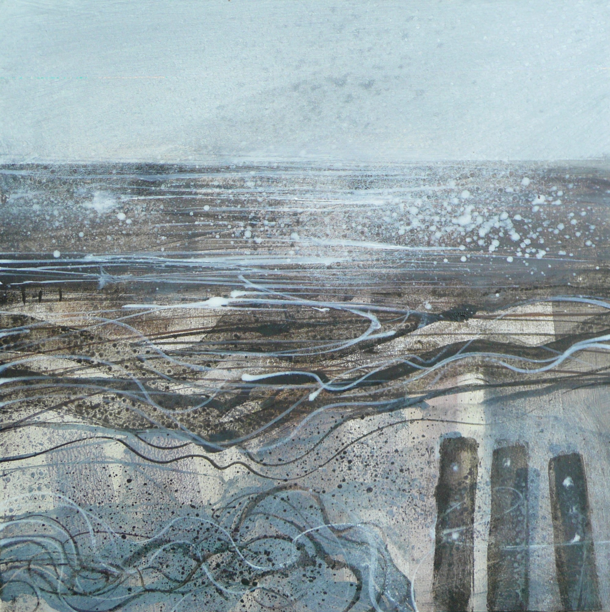 Savage swung the tide an oil original by Ruth Taylor available at Padstow Gallery, Cornwall