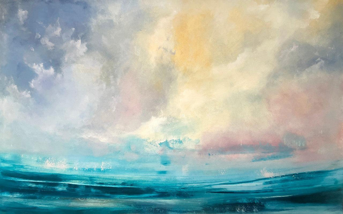 'Still With Me' oil on canvas original by Ben Lucas, available at Padstow Gallery, Cornwall