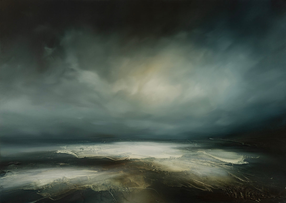 &#39;Ocean Tides&#39; oil on canvas original by Paul Bennett, available at Padstow Gallery, Cornwall