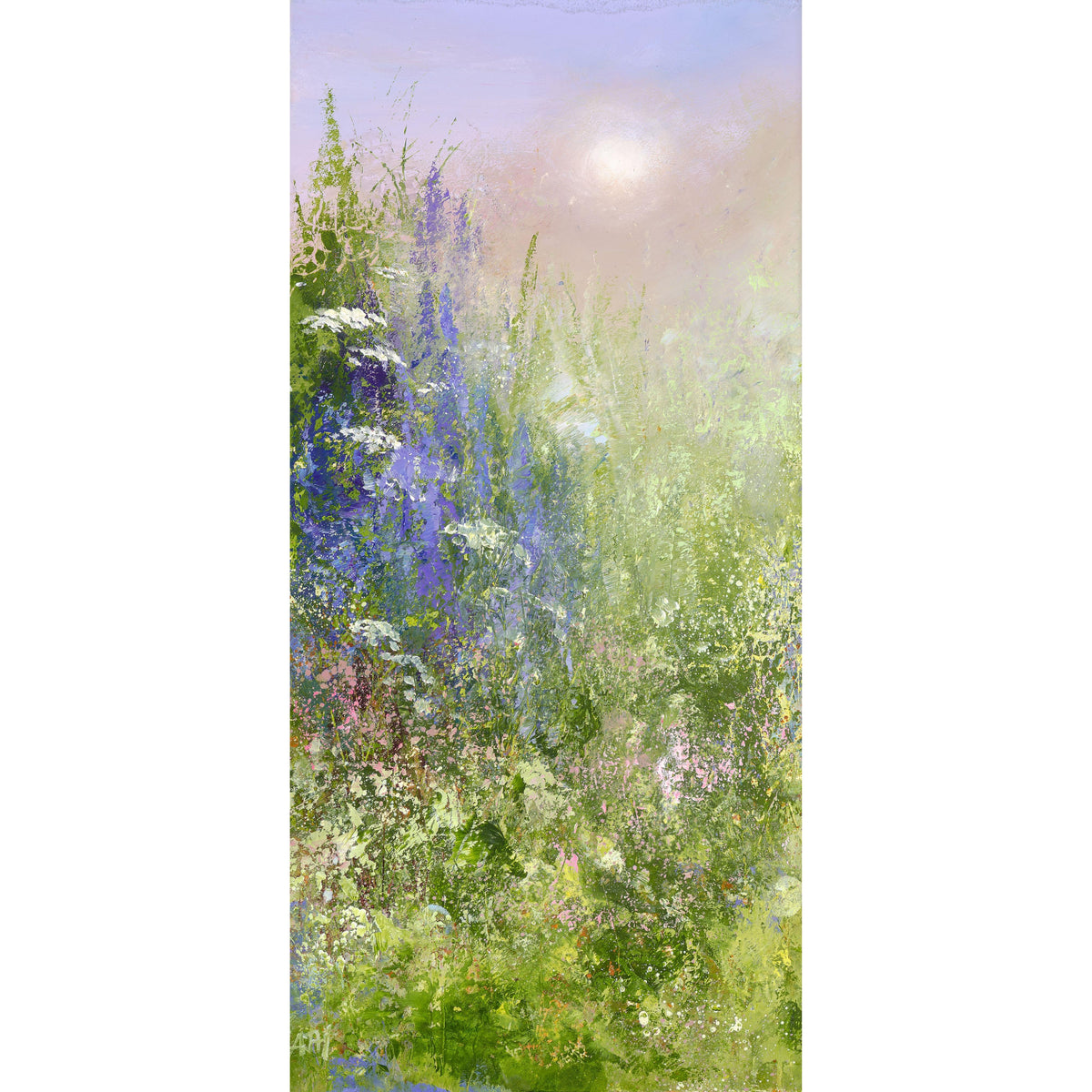 Last Of The Bluebells, oil painting by Amanda Hoskin available at Padstow Gallery, Cornwall
