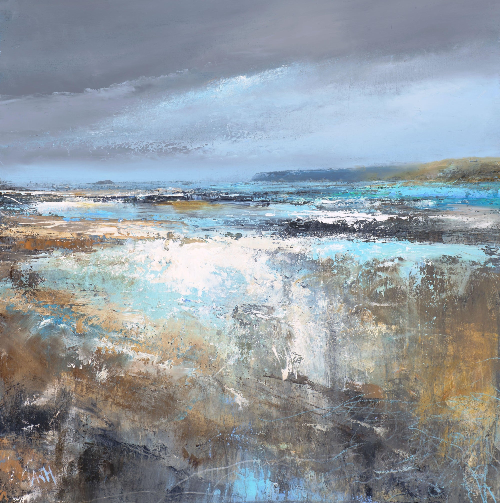 Building Clouds by Amanda Hoskin, available at Padstow Gallery, Cornwall
