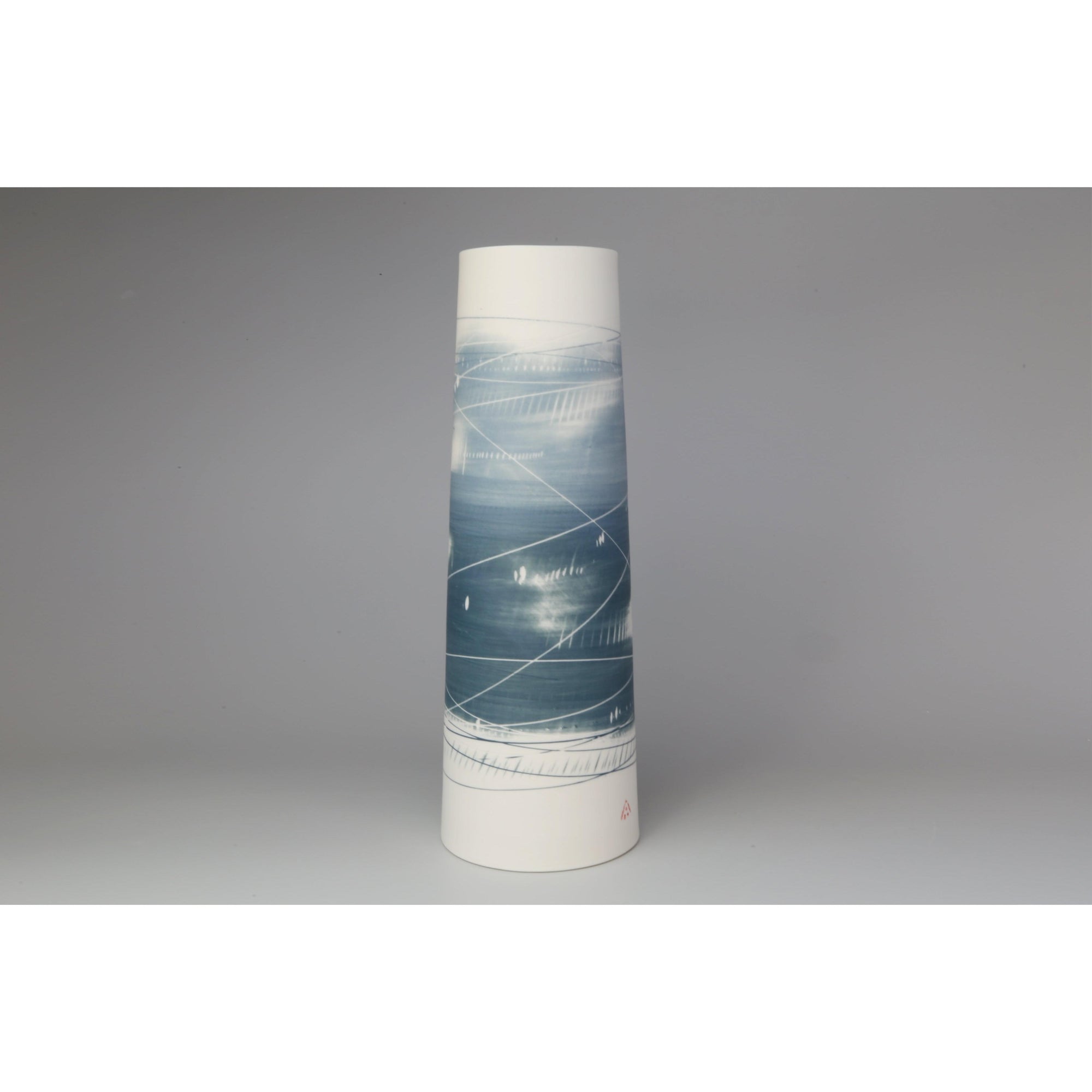 AT46 Tall Cylinder Vase, by Ali Tomlin, available at Padstow Gallery, Cornwall