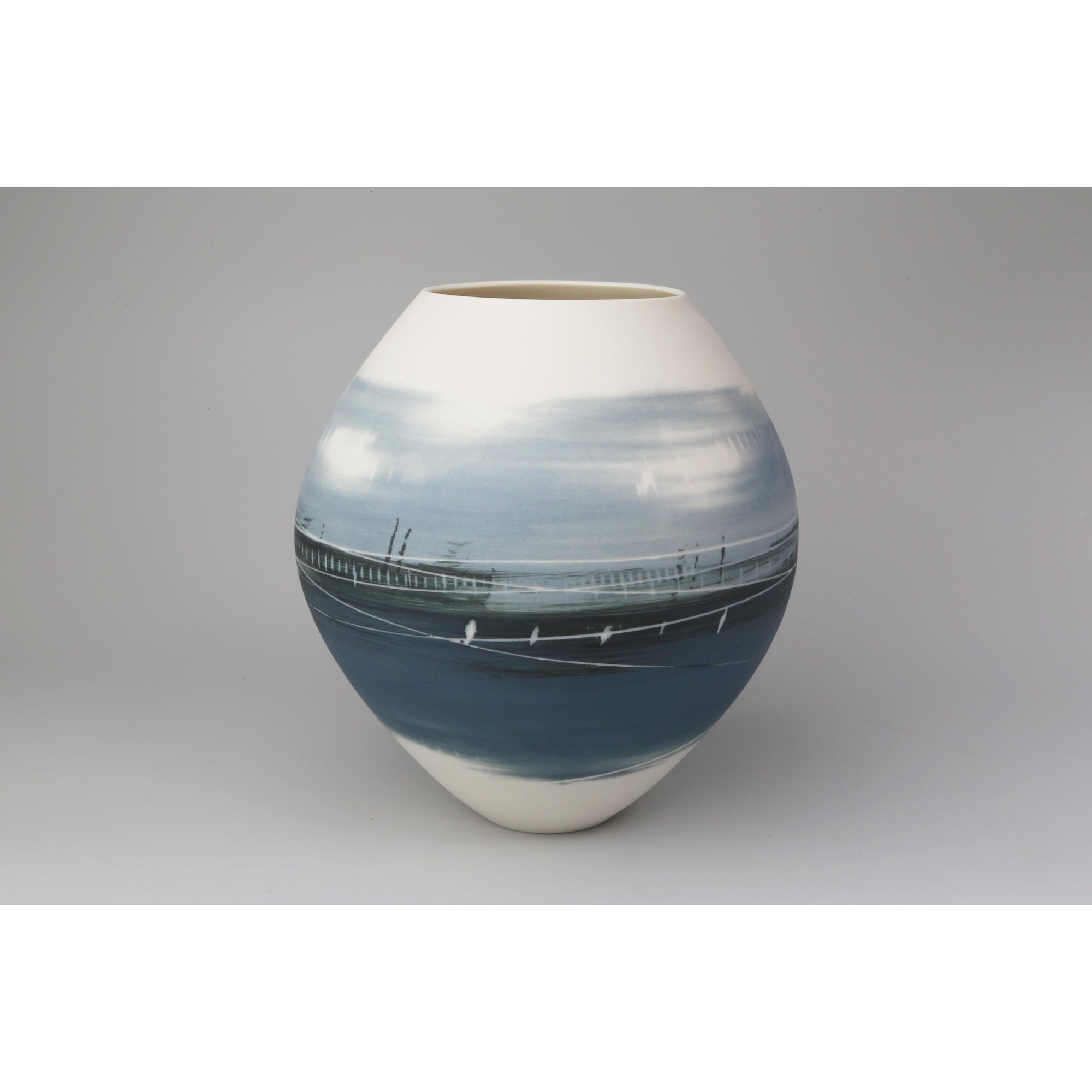AT49 Oval Vase, by Ali Tomlin, available at Padstow Gallery, Cornwall