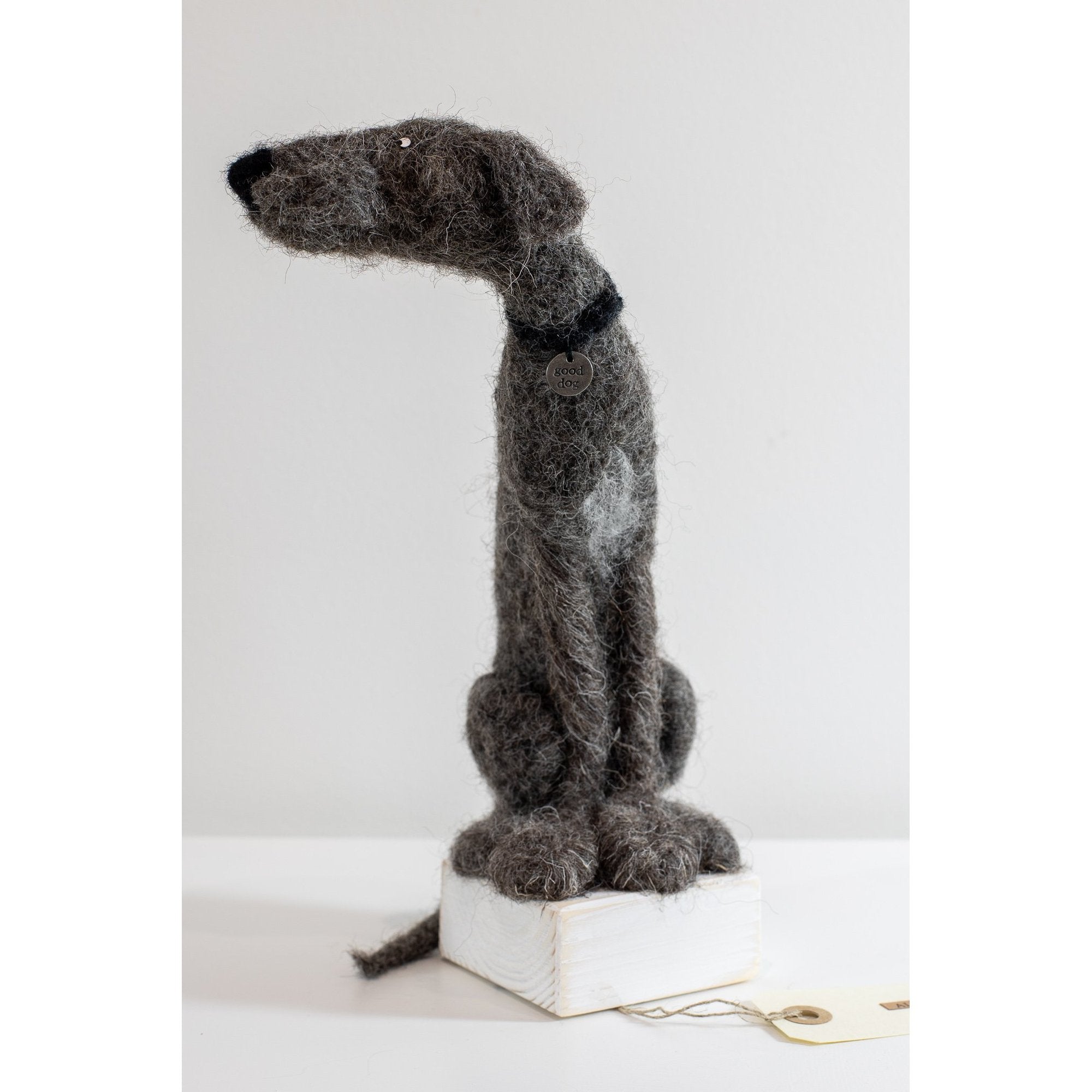 'Albie' needlefelt original by Kate Toms, available at Padstow Gallery, Cornwall