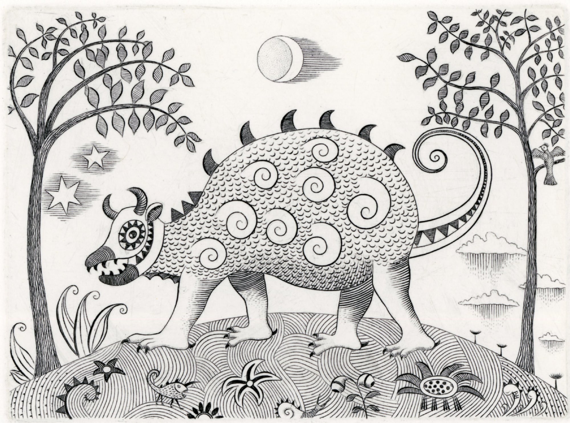 Beast from an Unknown World by Brian Hanscomb available at Padstow Gallery Cornwall