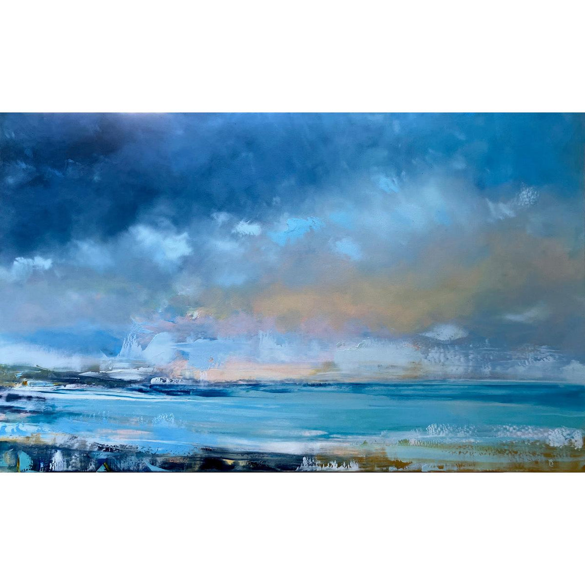 'A Glow In The West' oil original by Ben Lucas, available at Padstow Gallery, Cornwall