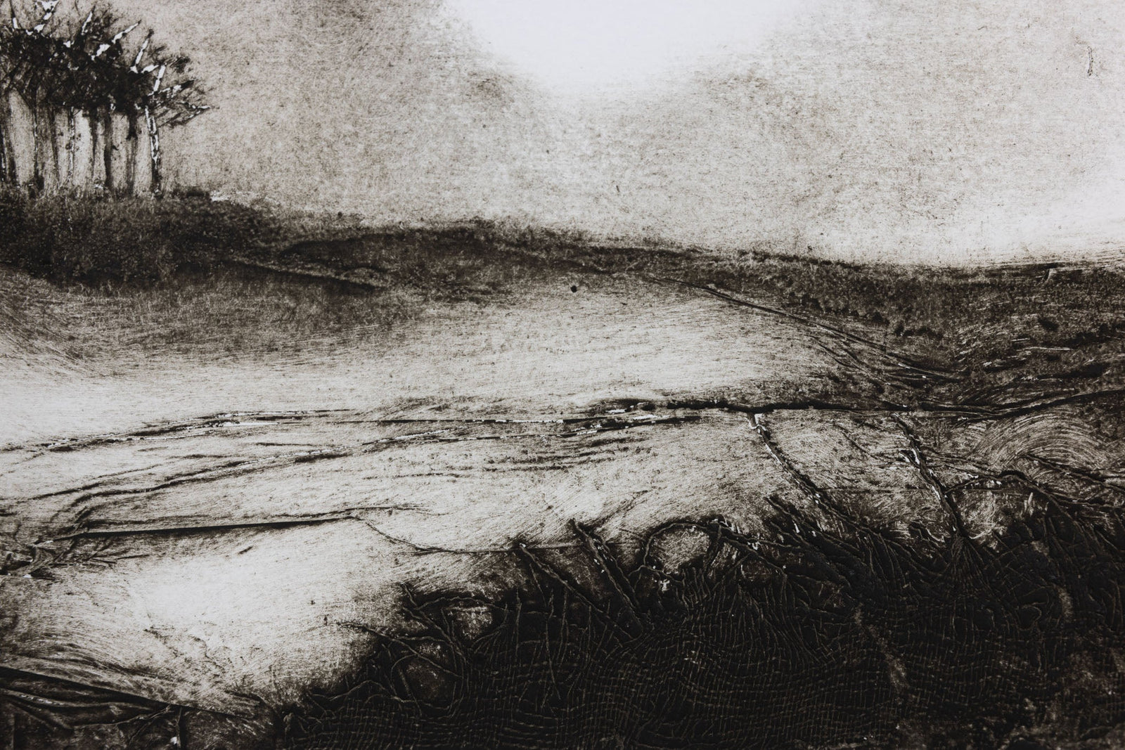 'Morning Promise' framed collagraph by Zoe Duncan available at Padstow Gallery, Cornwall