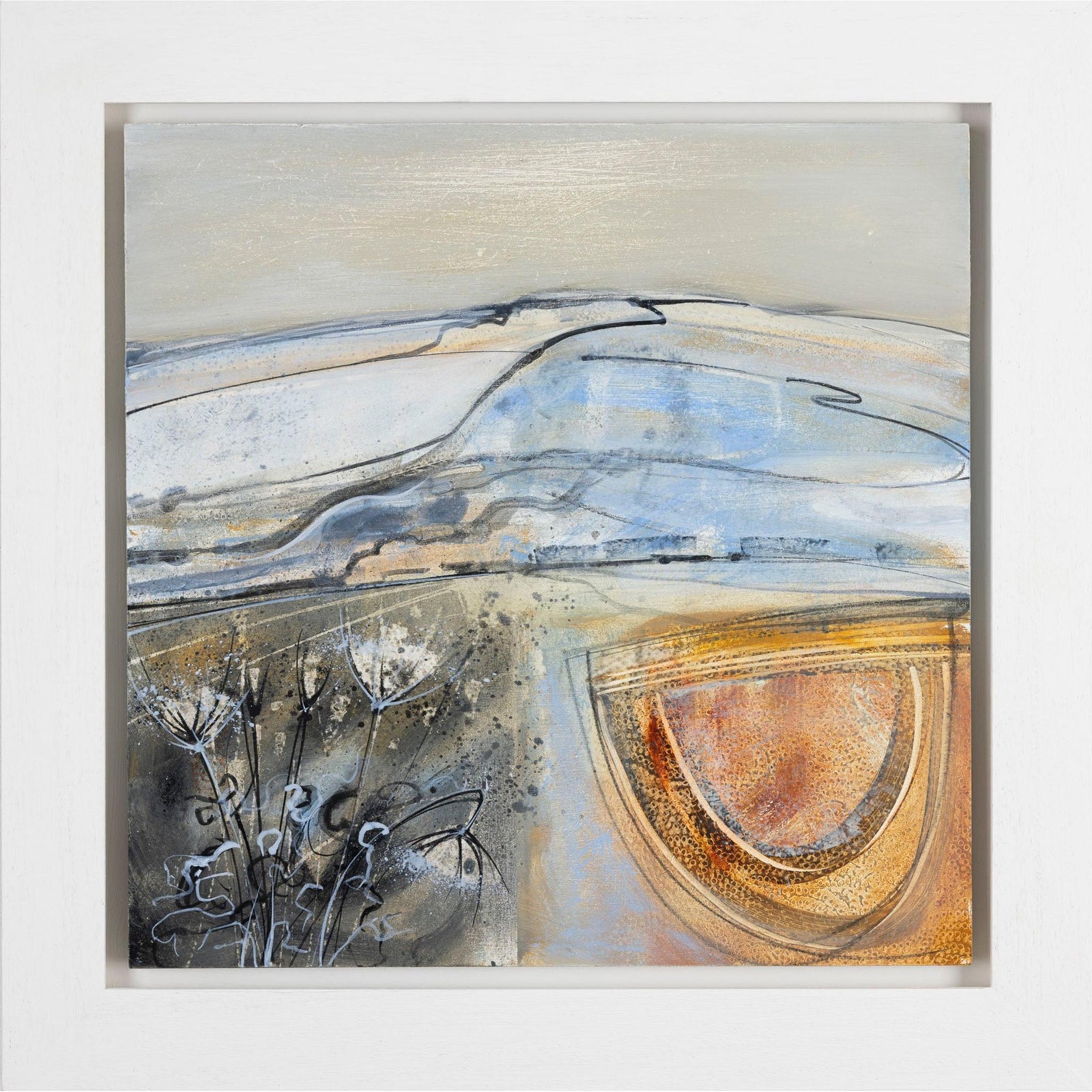 Sketching the Downs, oil on board, by Ruth Taylor, available at Padstow Gallery, Cornwall