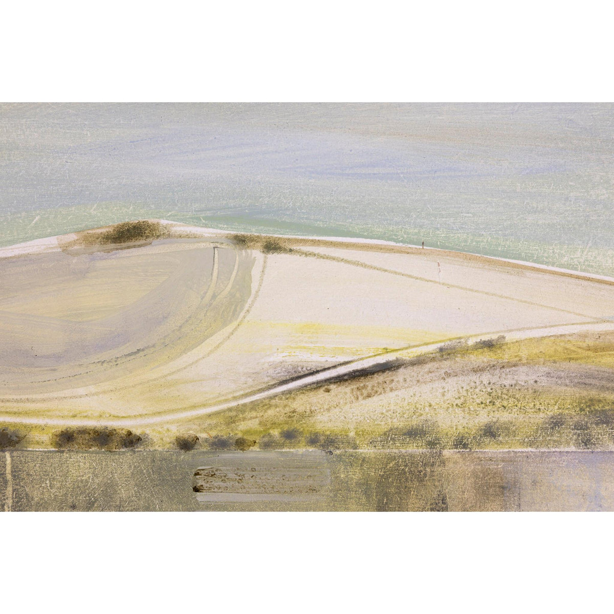 Leaving a trace on the land, oil on board, by Ruth Taylor, available at Padstow Gallery, Cornwall