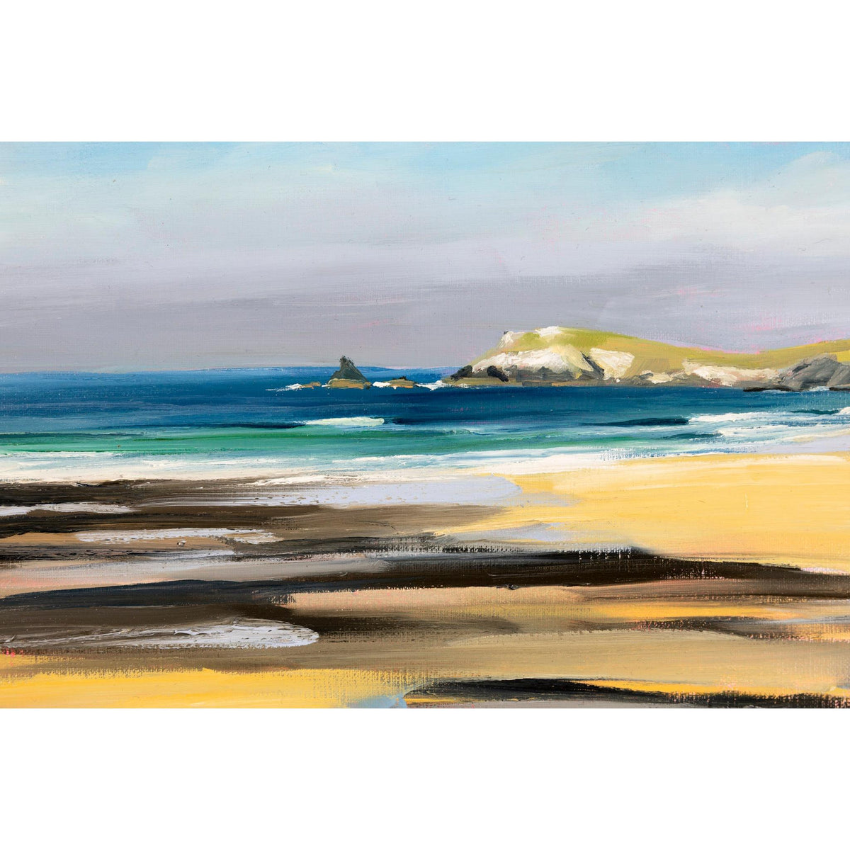 Constantine, acrylic on board, by Toby Ray, available at Padstow Gallery, Cornwall