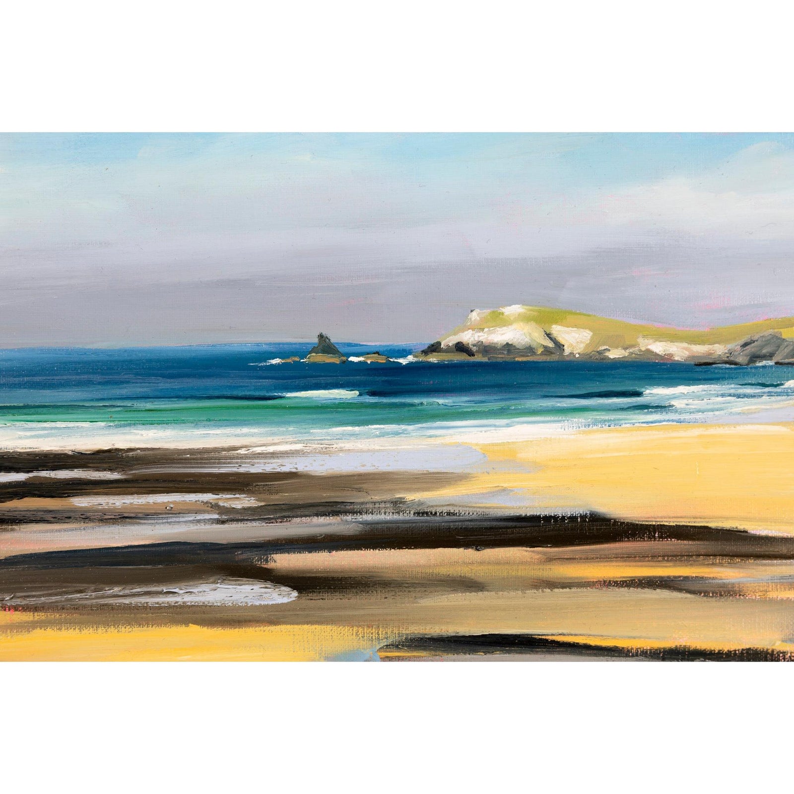 Constantine, acrylic on board, by Toby Ray, available at Padstow Gallery, Cornwall