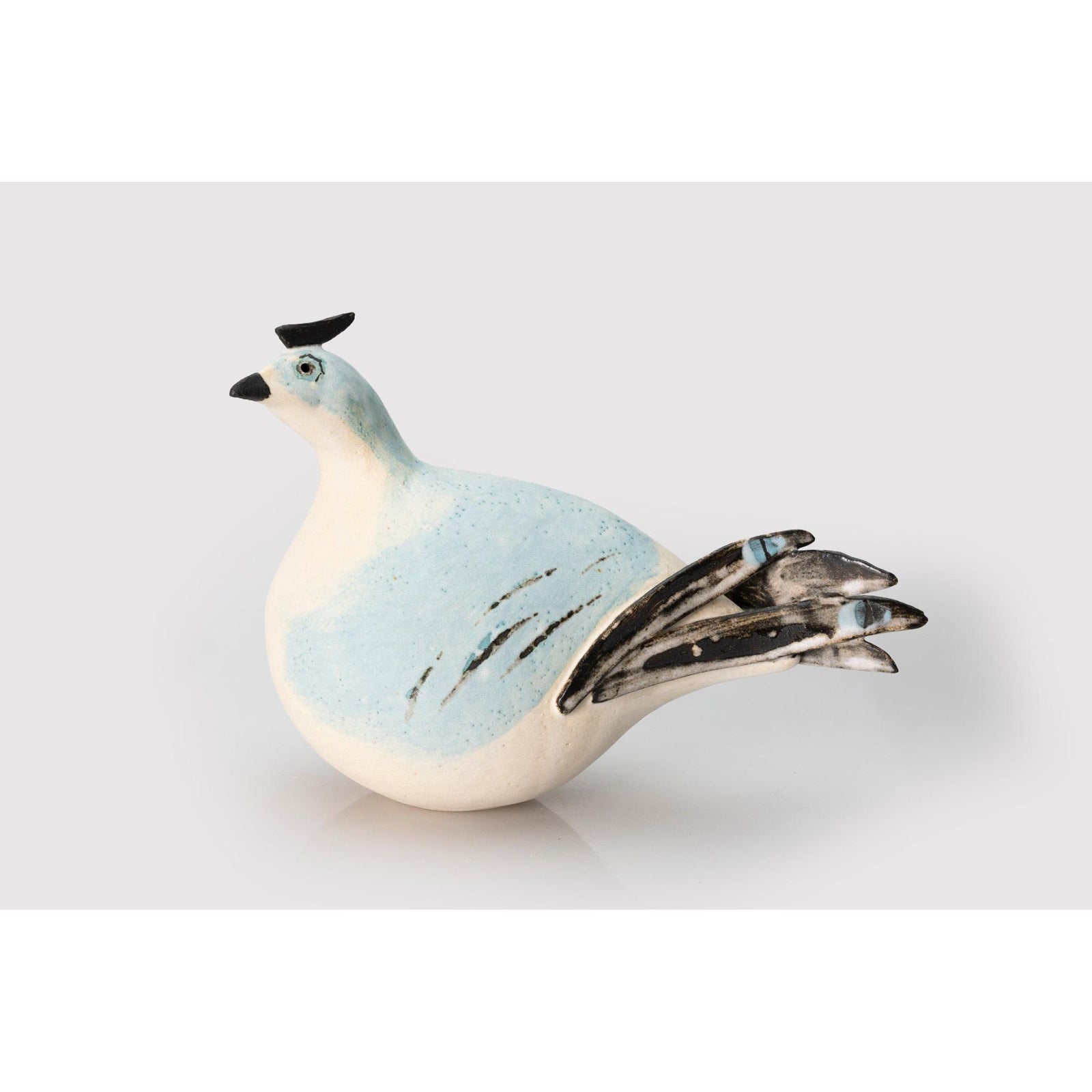 JS13 Bird I by Jane Silk ceramics available at Padstow Gallery, Cornwall