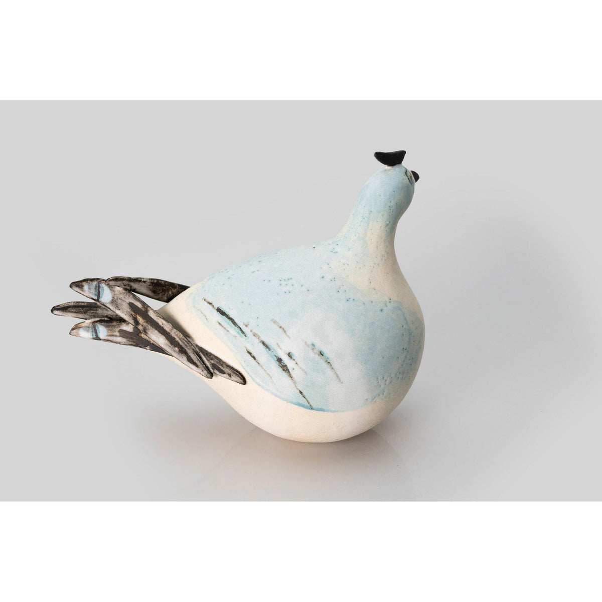 JS13 Bird I by Jane Silk ceramics available at Padstow Gallery, Cornwall