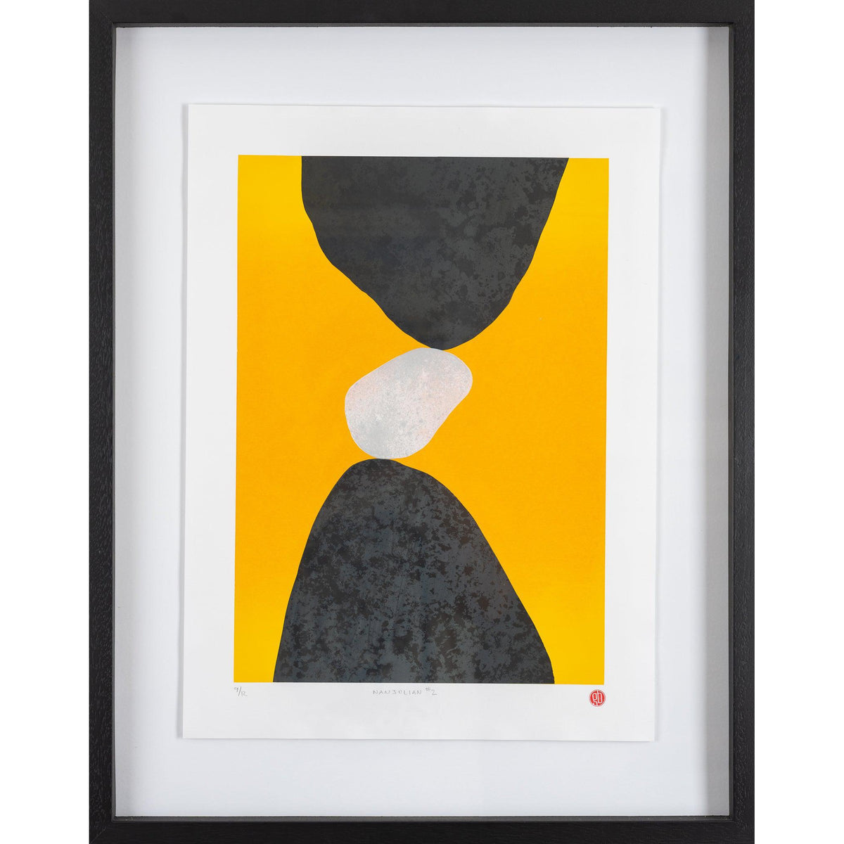 Nanjulian #2, framed limited edition print by Graham Black, available at Padstow Gallery, Cornwall