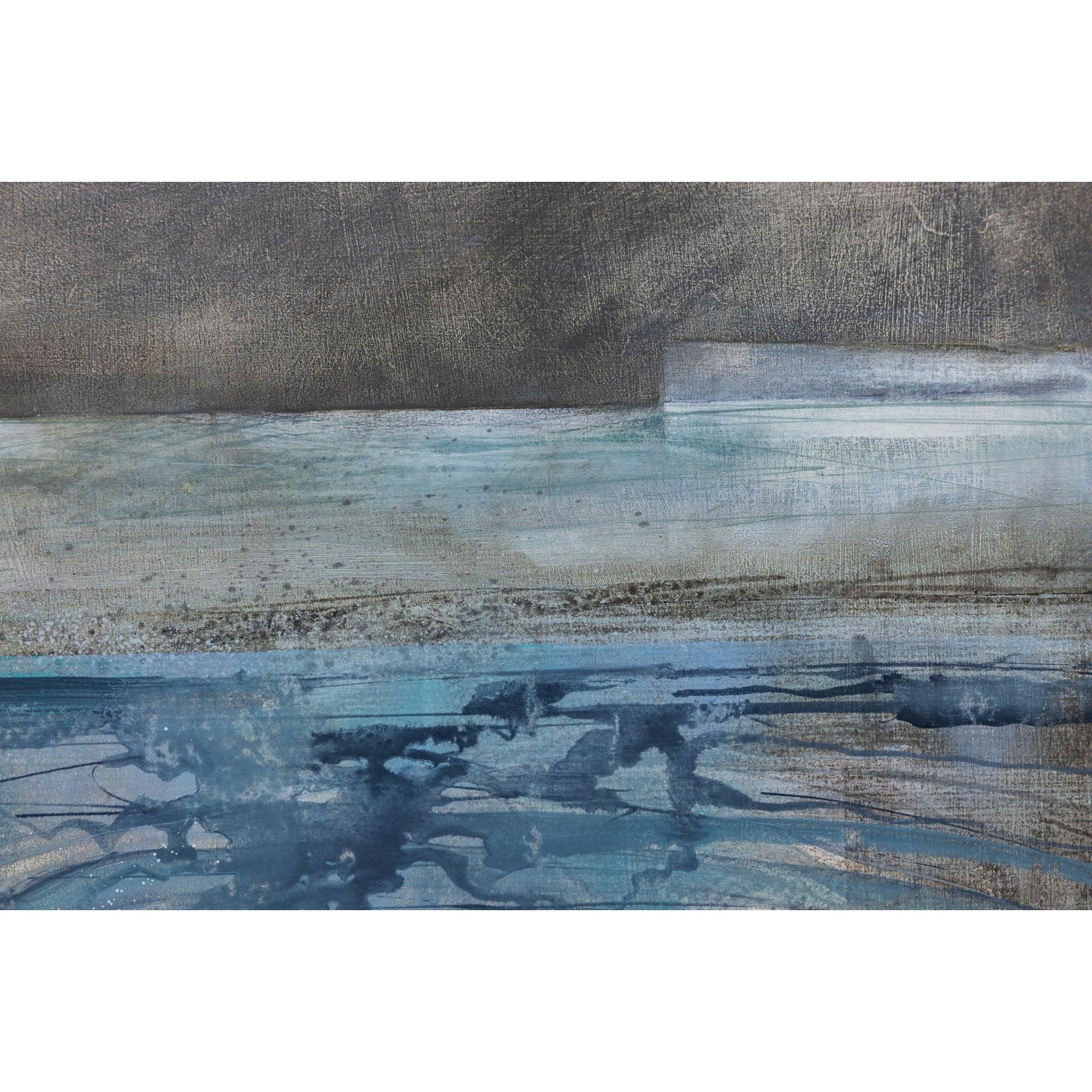 ‘On a dark beach' oil on board by Ruth Taylor, available at Padstow Gallery, Cornwall