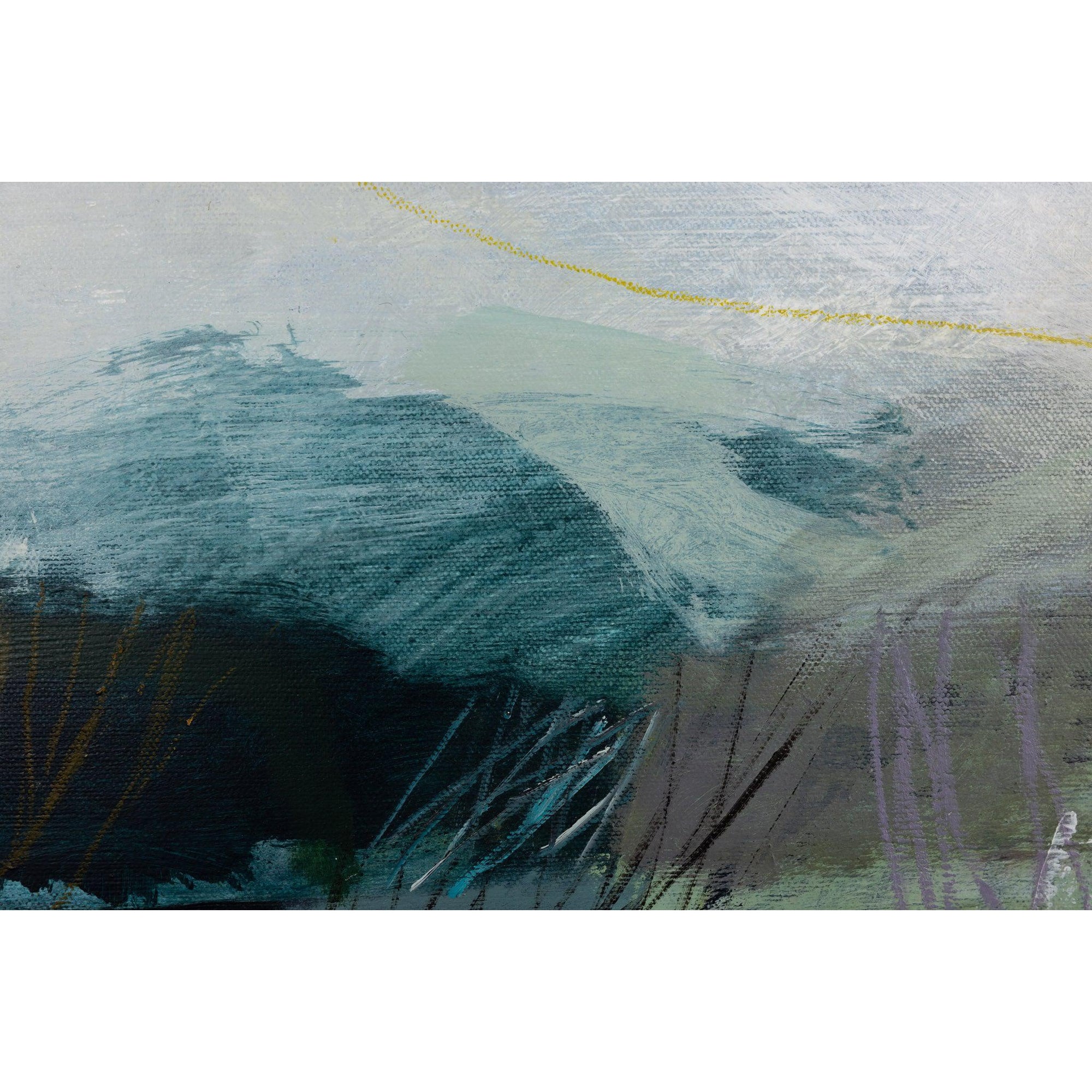 Hidden Landscape 2, mixed media by Karen Birchwood, available from Padstow Gallery, Cornwall