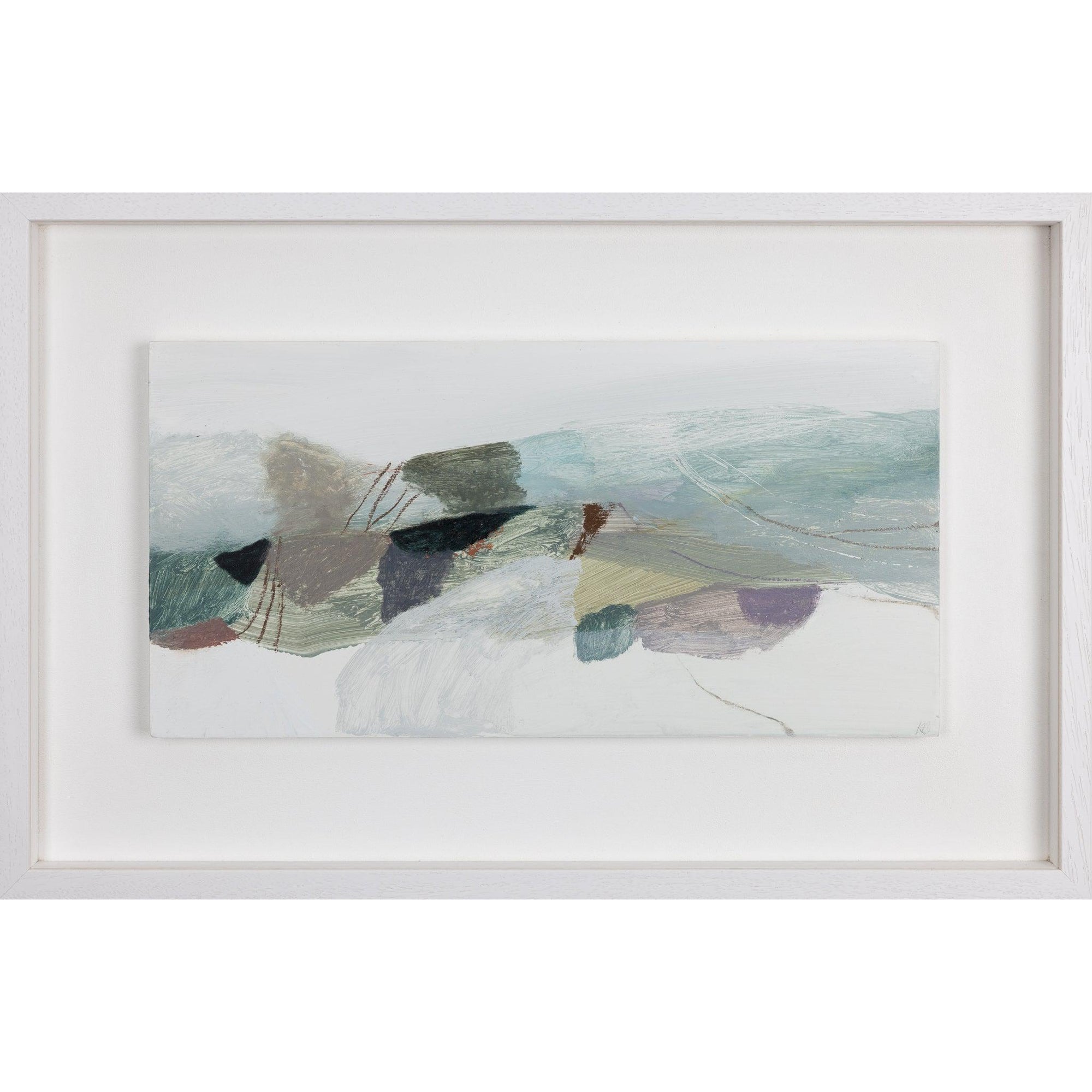 Shifting Colours 4, mixed media by Karen Birchwood, available from Padstow Gallery, Cornwall