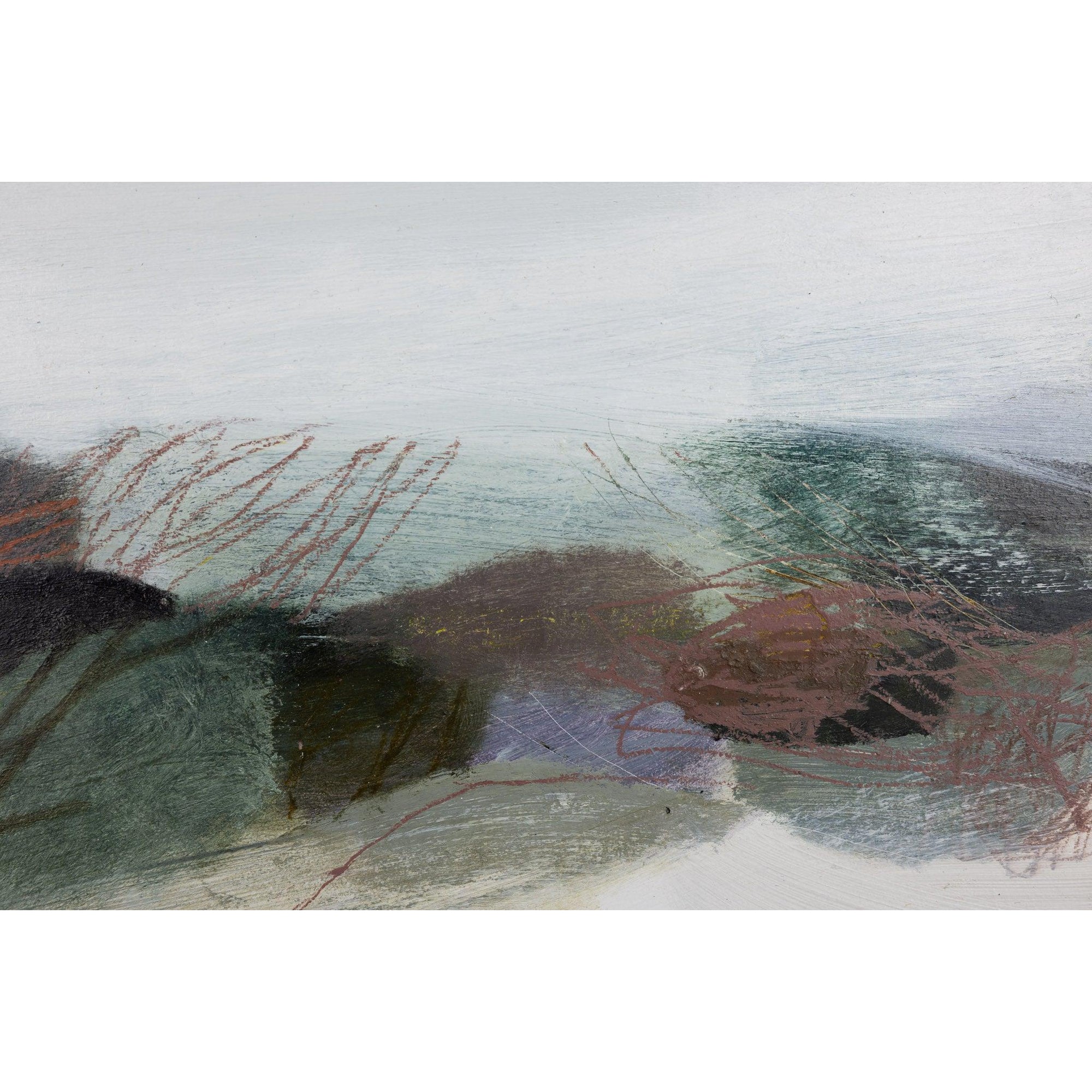 Shifting Colours 2, mixed media by Karen Birchwood, available from Padstow Gallery, Cornwall