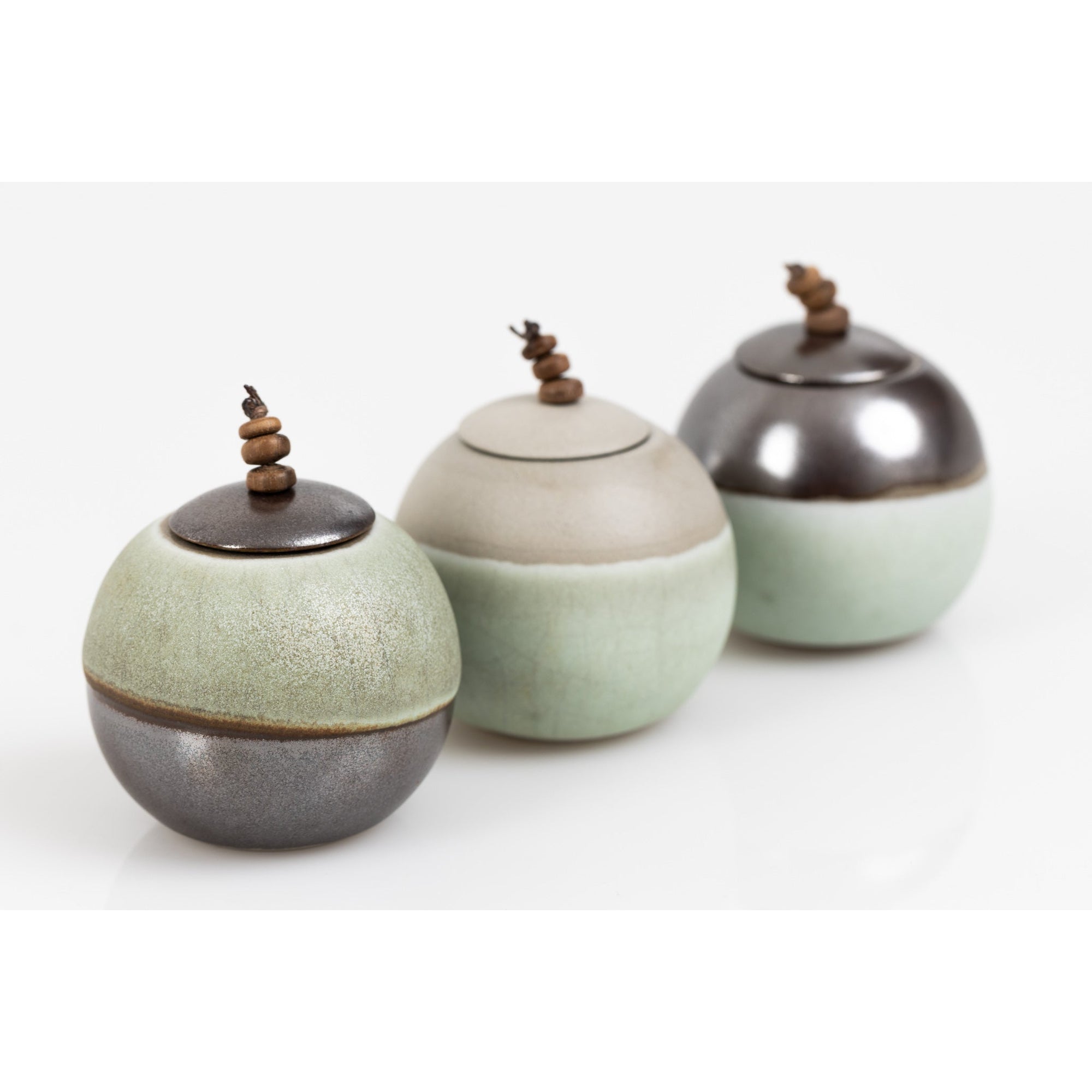 KSH2 Lunar, Stoneware Sphere Pot by Kate Schuricht, available at Padstow Gallery, Cornwall