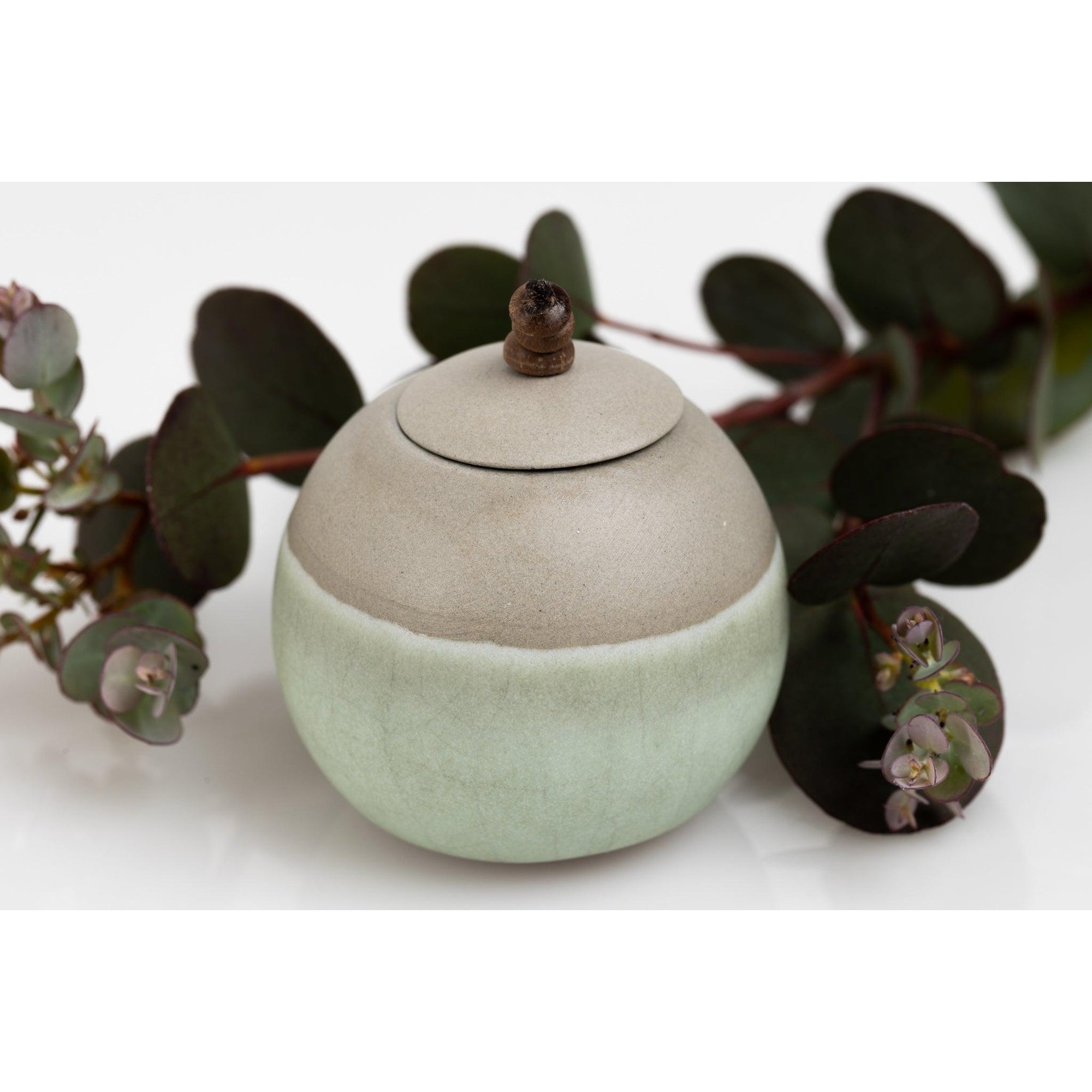 KSF3 Lunar, Stoneware Sphere Pot by Kate Schuricht, available at Padstow Gallery, Cornwall