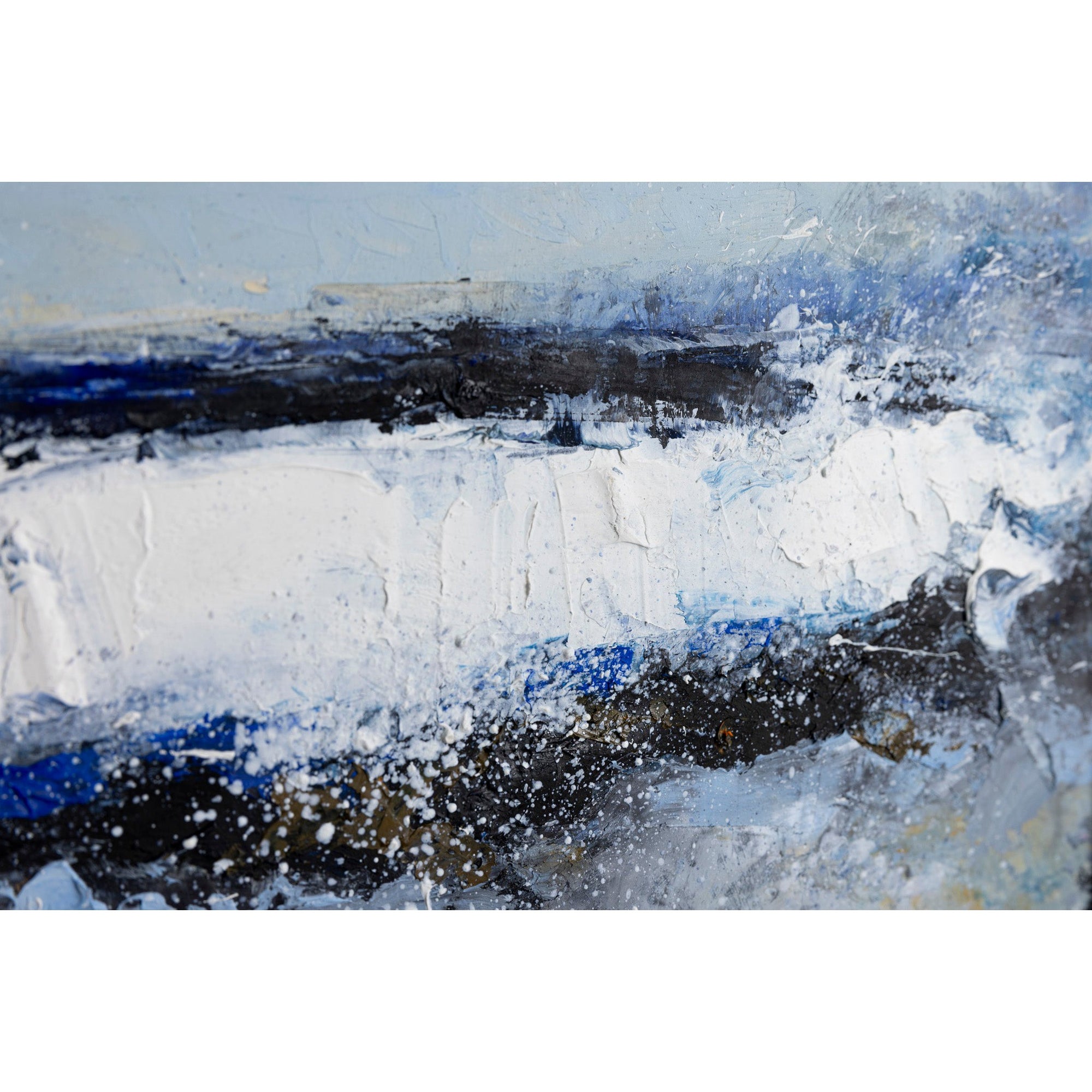 Autumn Storm, Trevone an oil original by Ian Rawnsley, available at Padstow Gallery, Cornwall