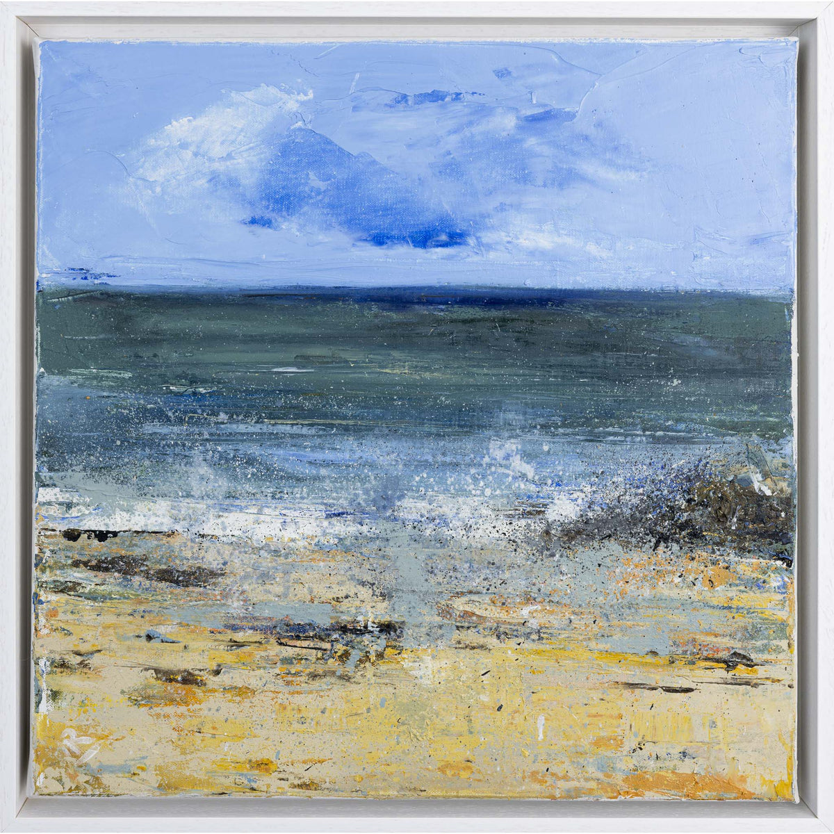 Treyarnon Bay an oil original by Ian Rawnsley, available at Padstow Gallery, Cornwall