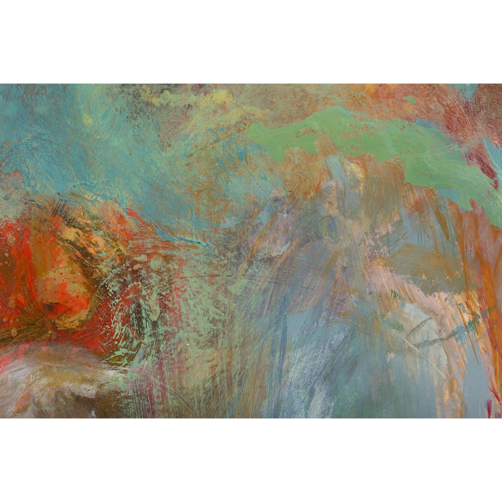 In the Border mixed media framed painting by Jo Ellis available at Padstow Gallery, Cornwall