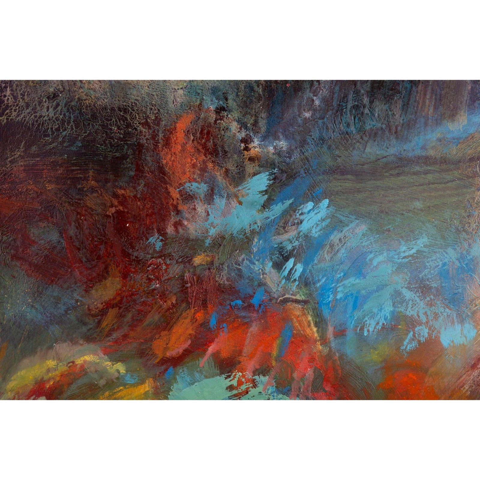 In the Border mixed media framed painting by Jo Ellis available at Padstow Gallery, Cornwall