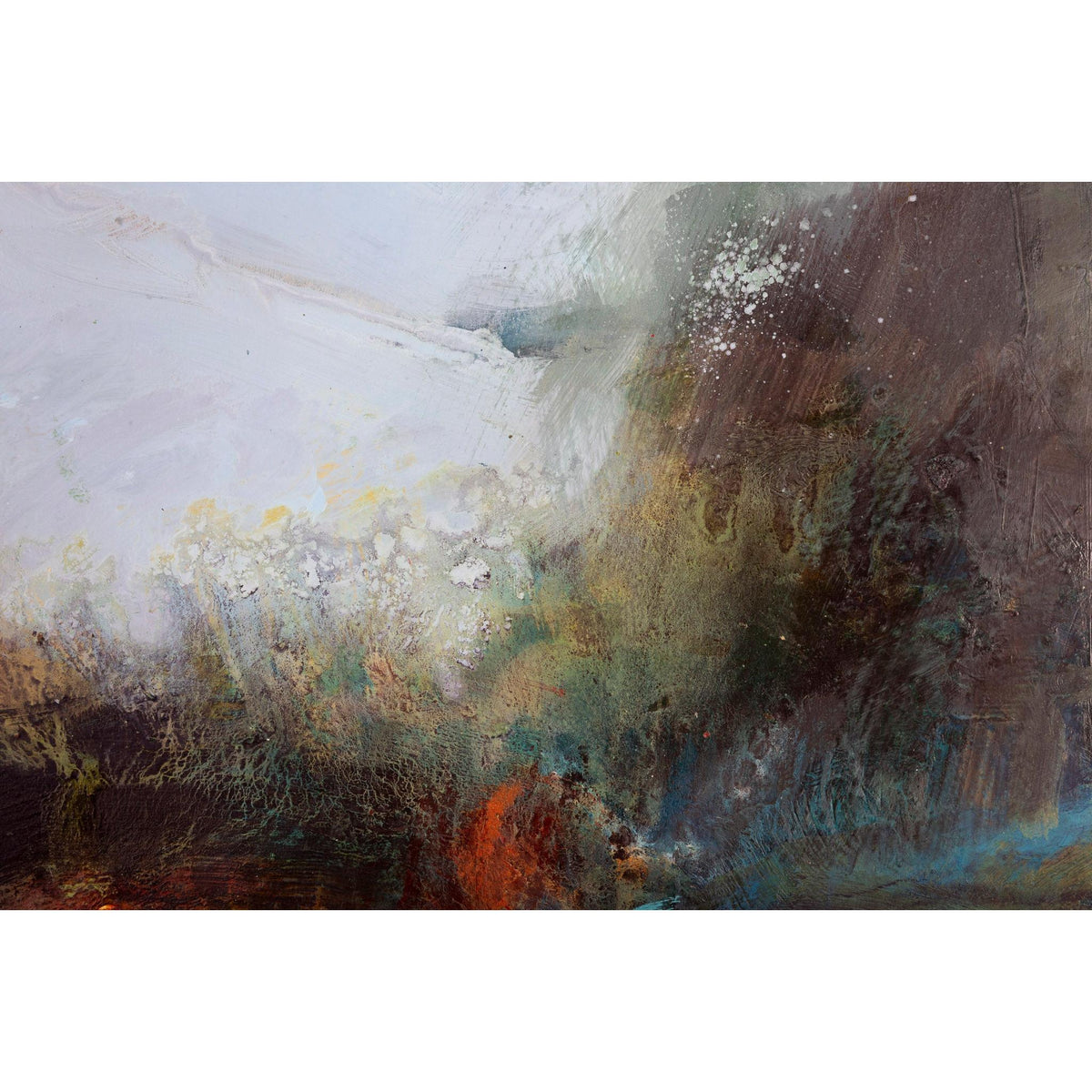 In the Border mixed media framed painting by Jo Ellis available at Padstow Gallery, Cornwall