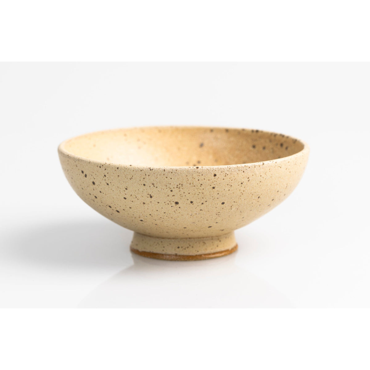 GC10 Cream Speckled Footed Bowl by Gail Cooper, available at Padstow Gallery, Cornwall