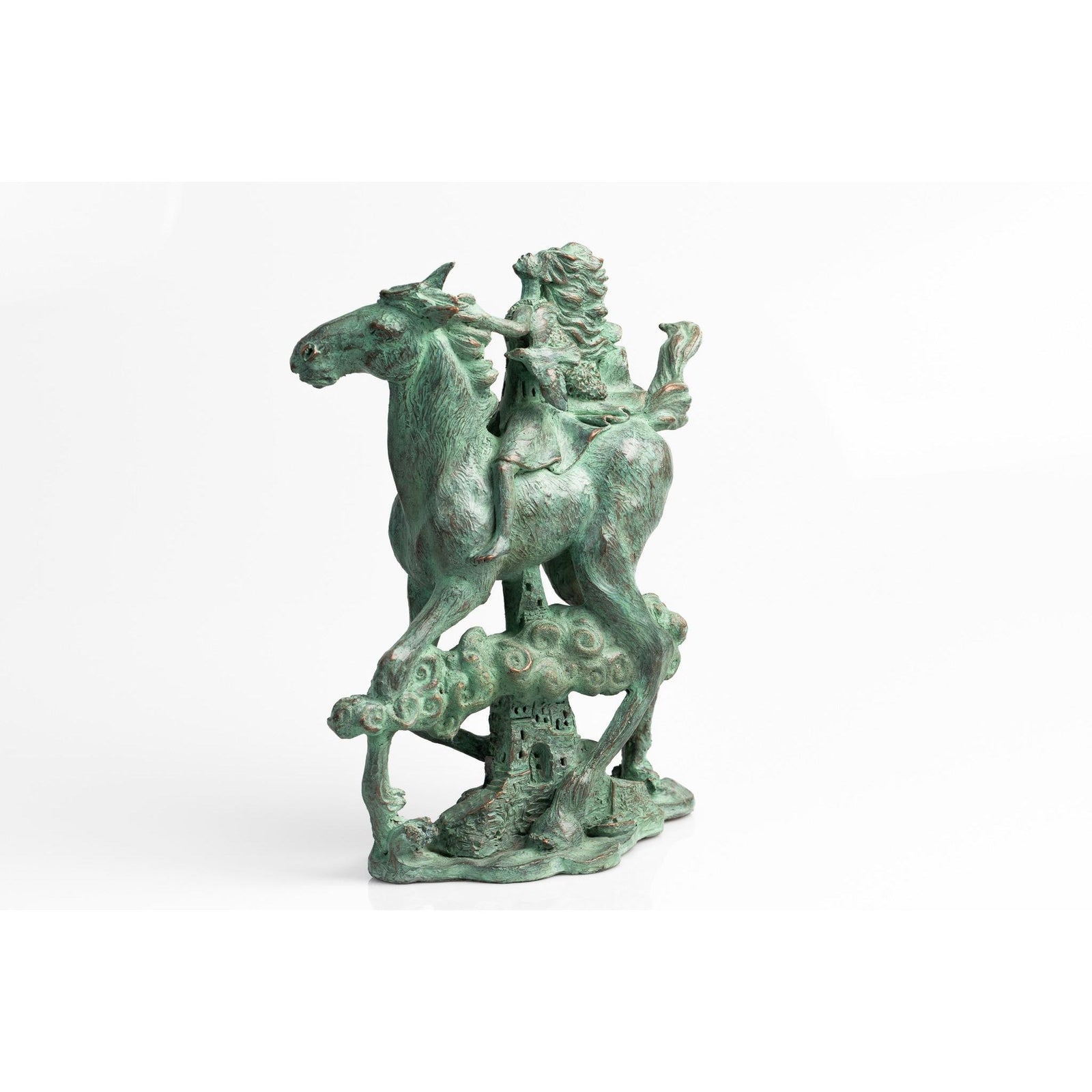 The Infinite Shepherdess, limited edition bronze resin sculpture by Sophie Howard, available at Padstow Gallery, Cornwall