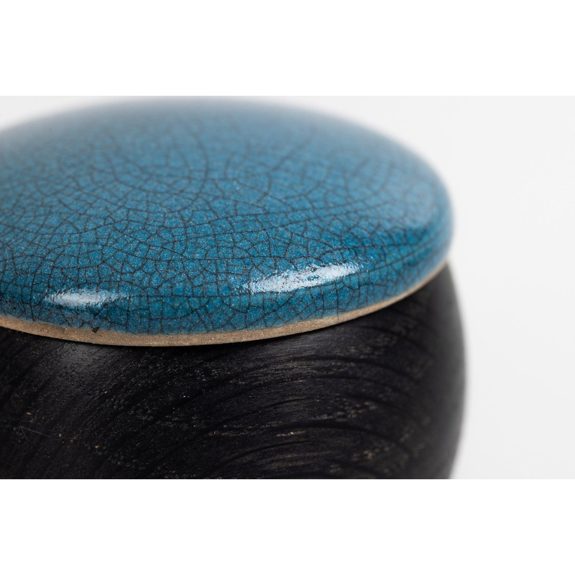 KSCC2 Ebonised Wave Pot by Kate Schuricht, available at Padstow Gallery, Cornwall