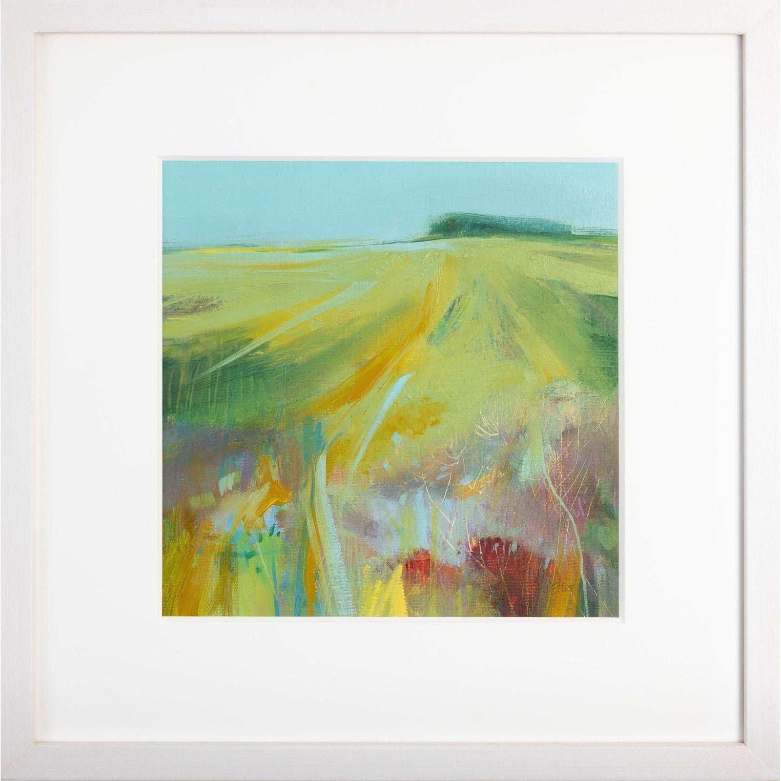 The Way mixed media framed painting by Jo Ellis available at Padstow Gallery, Cornwall
