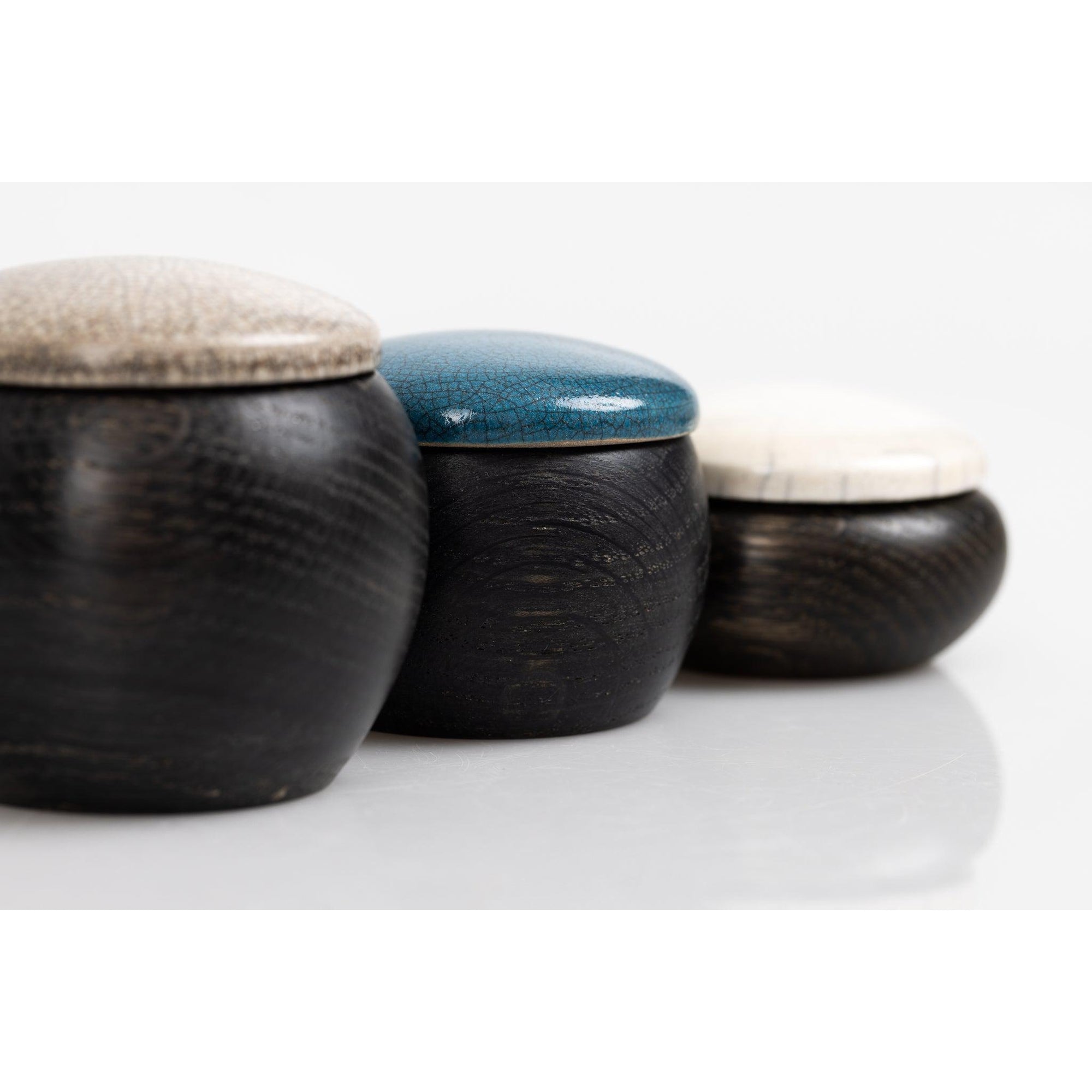 KSCC3 Ebonised Wave Pot by Kate Schuricht, available at Padstow Gallery, Cornwall