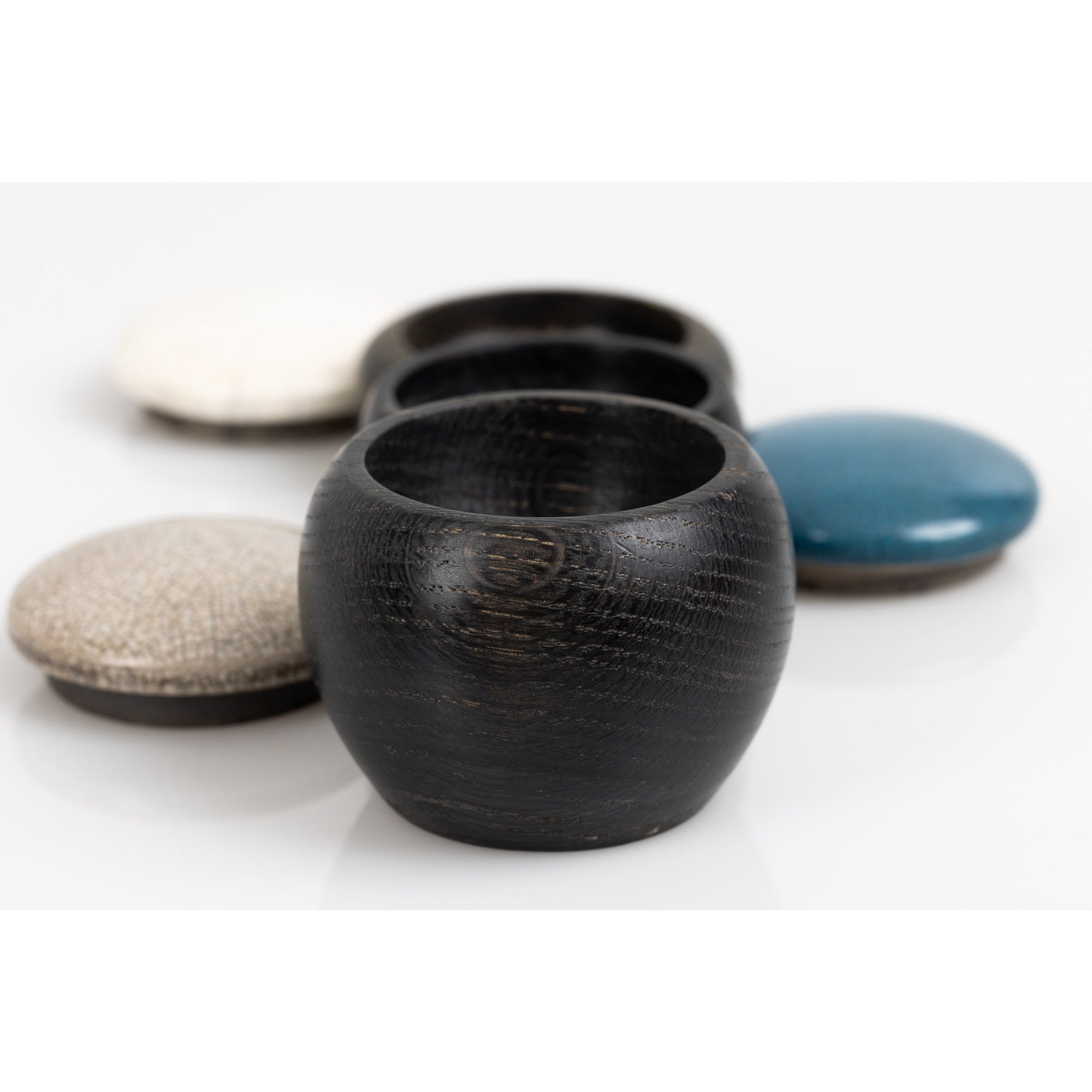KSCC3 Ebonised Wave Pot by Kate Schuricht, available at Padstow Gallery, Cornwall