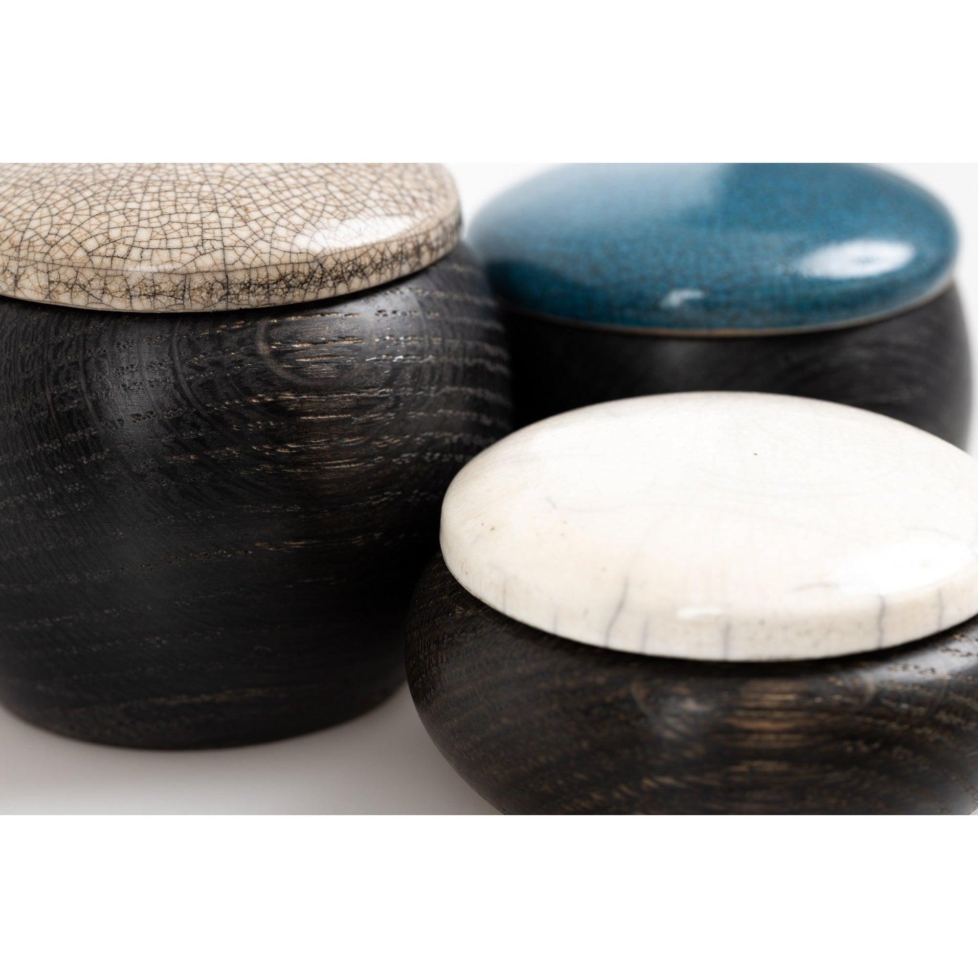 KSCC2 Ebonised Wave Pot by Kate Schuricht, available at Padstow Gallery, Cornwall