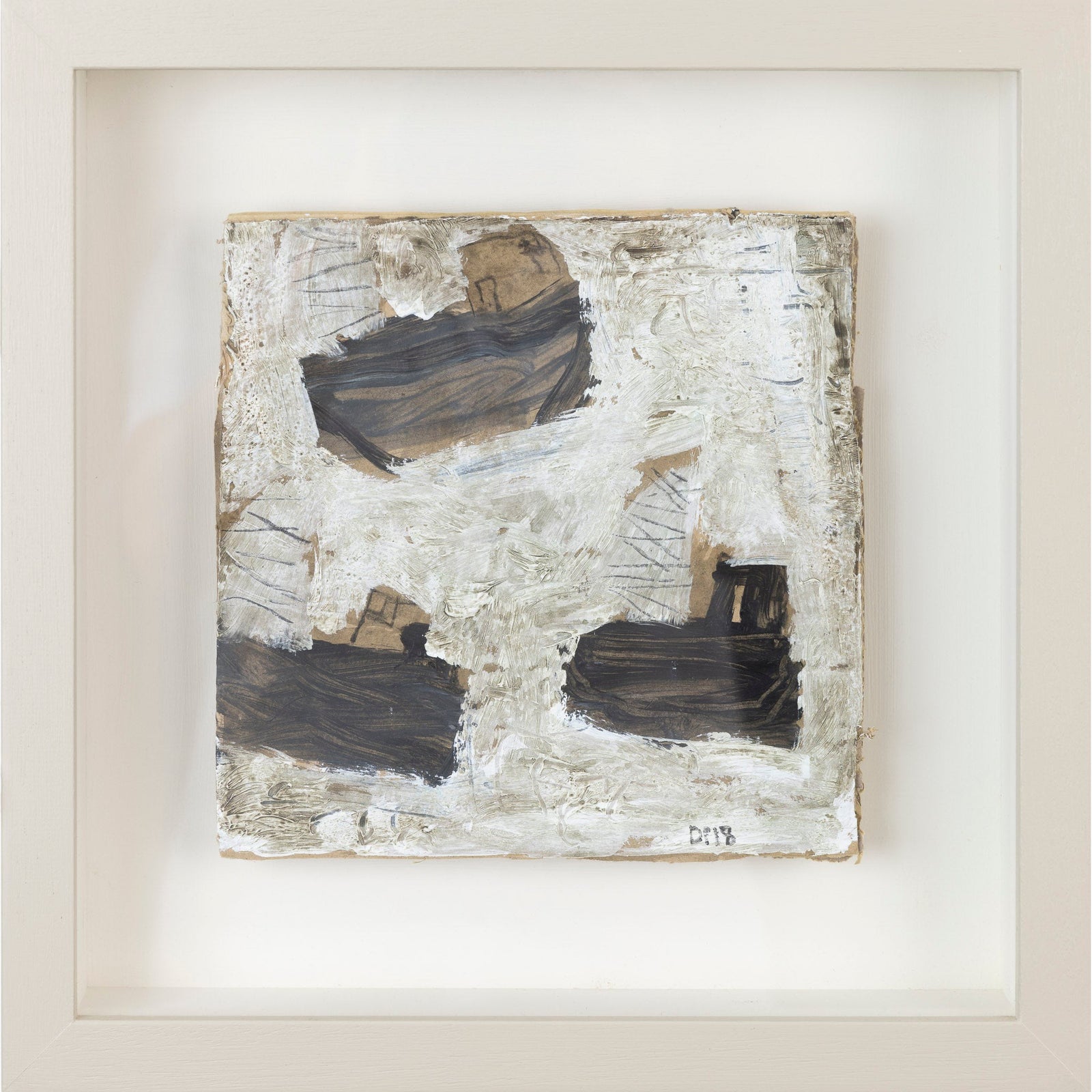 Bobbing About, mixed media on cardboard, by David Pearce, available at Padstow Gallery, Cornwall