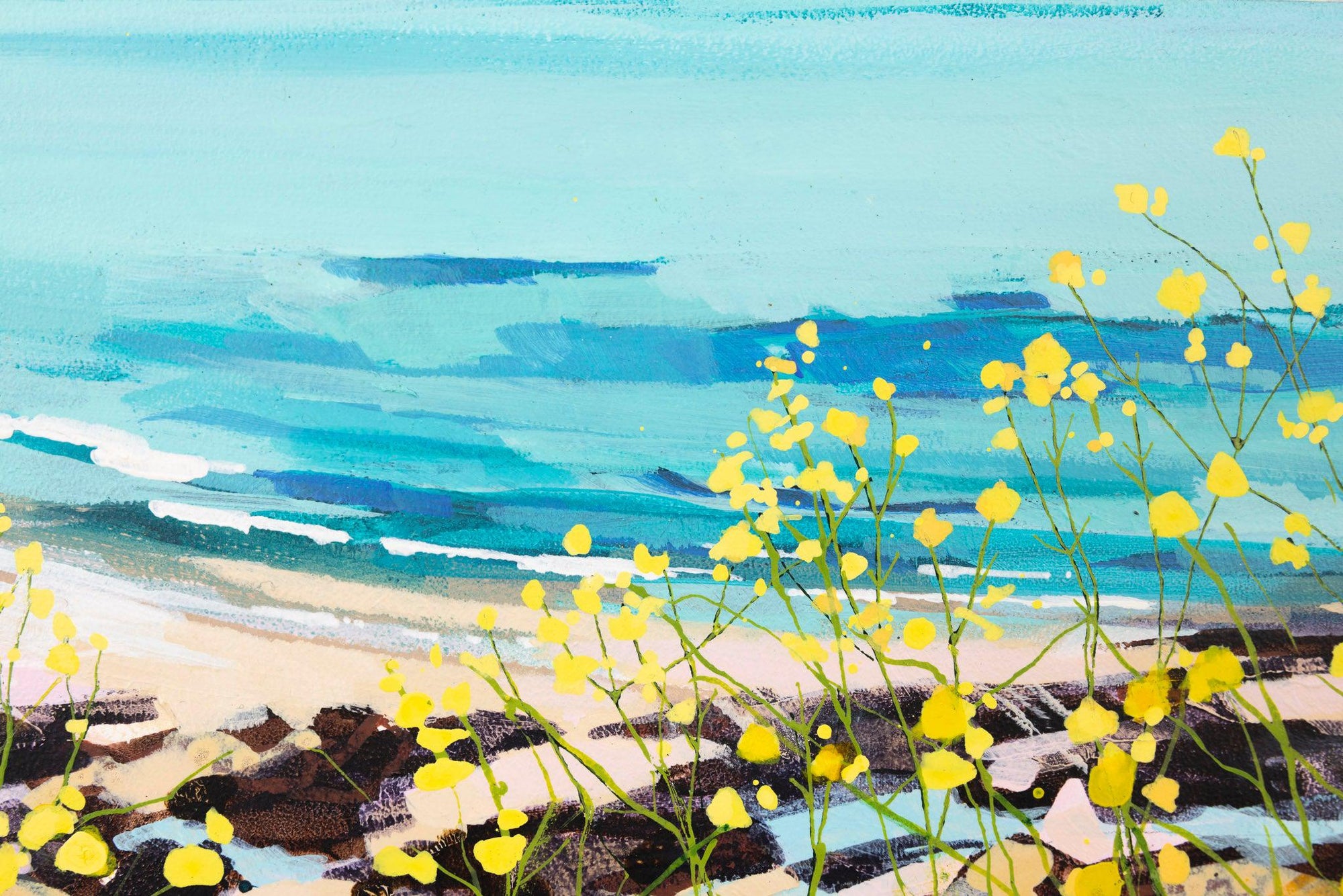 Daymer Bay, by Lucy Davies, available at Padstow Gallery, Cornwall