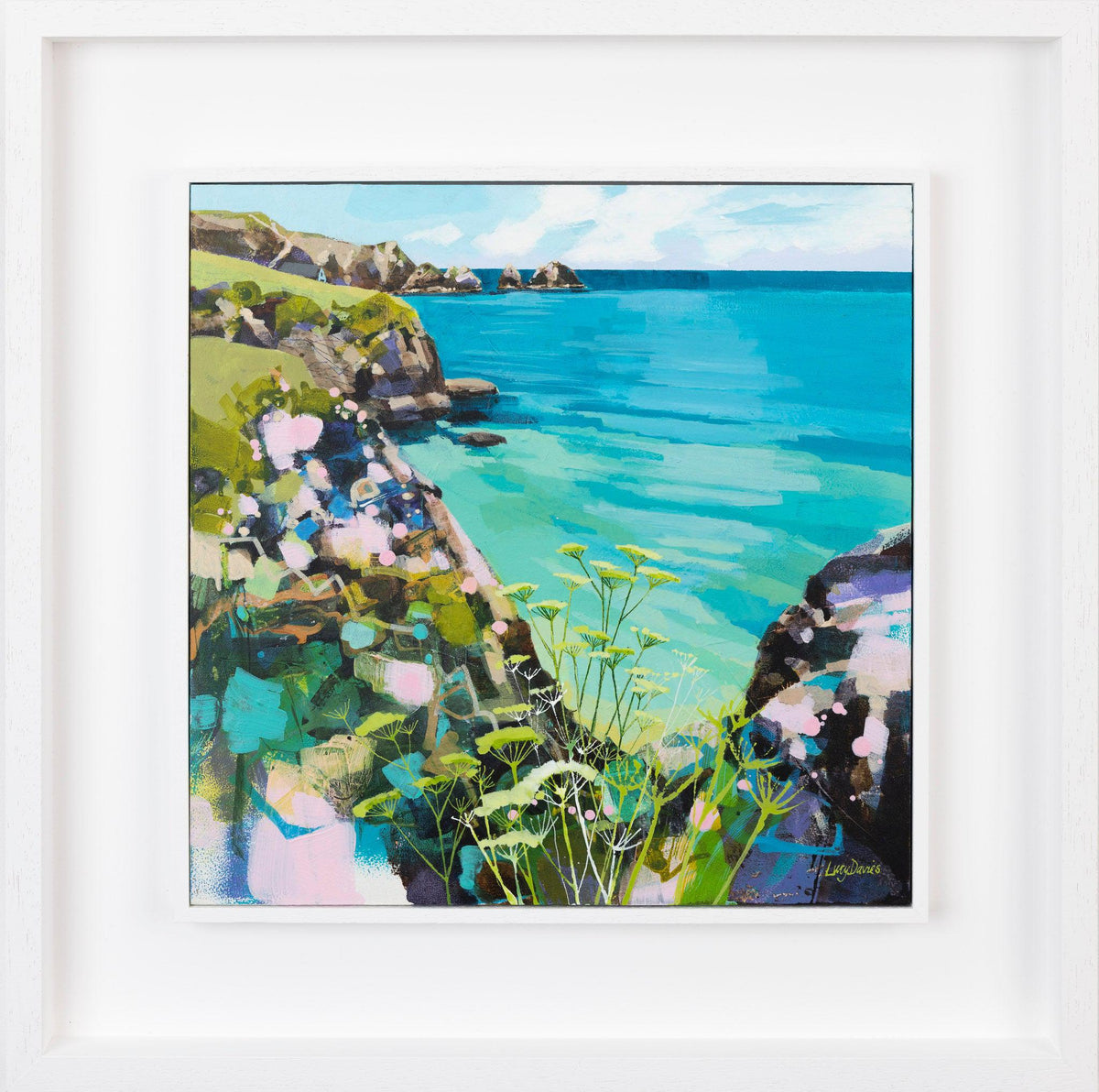 “Mother Ivey&#39;s Bay” by Lucy Davies available at Padstow Gallery, Cornwall