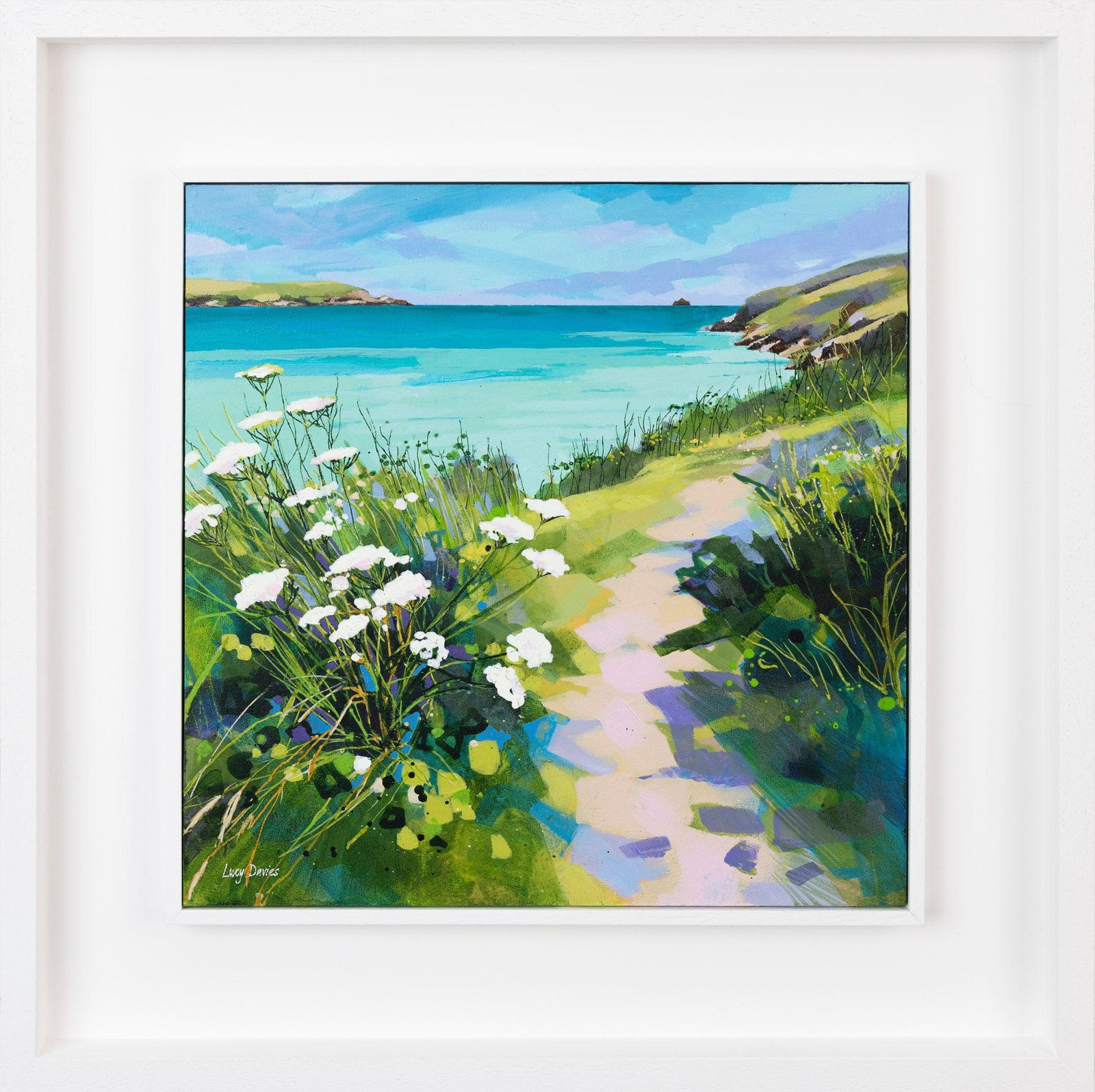 'Walking to Daymer Bay' by Lucy Davies available at Padstow Gallery, Cornwall