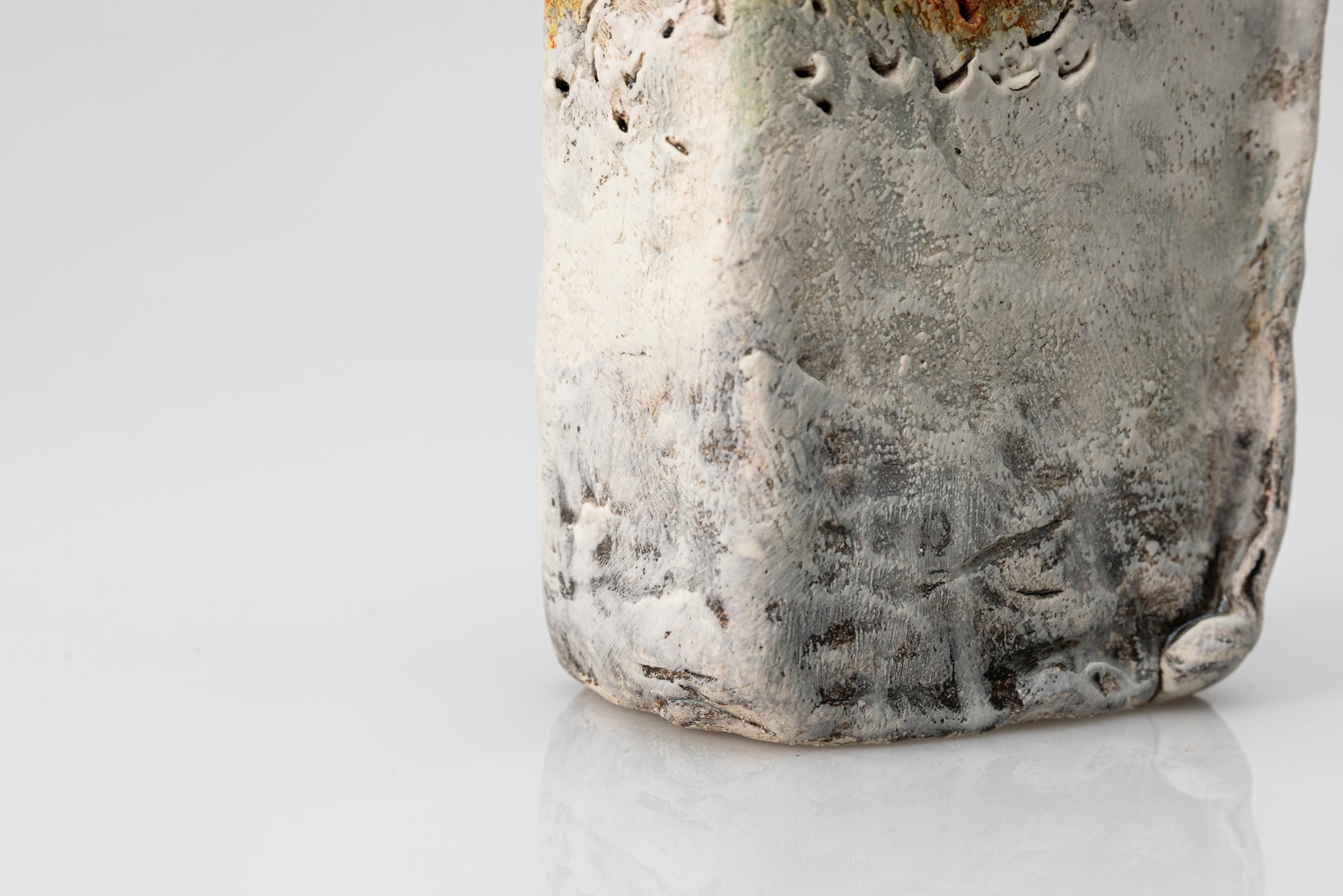 White Walk slab-built vessel by Craig Underhill, available at Padstow Gallery Cornwall