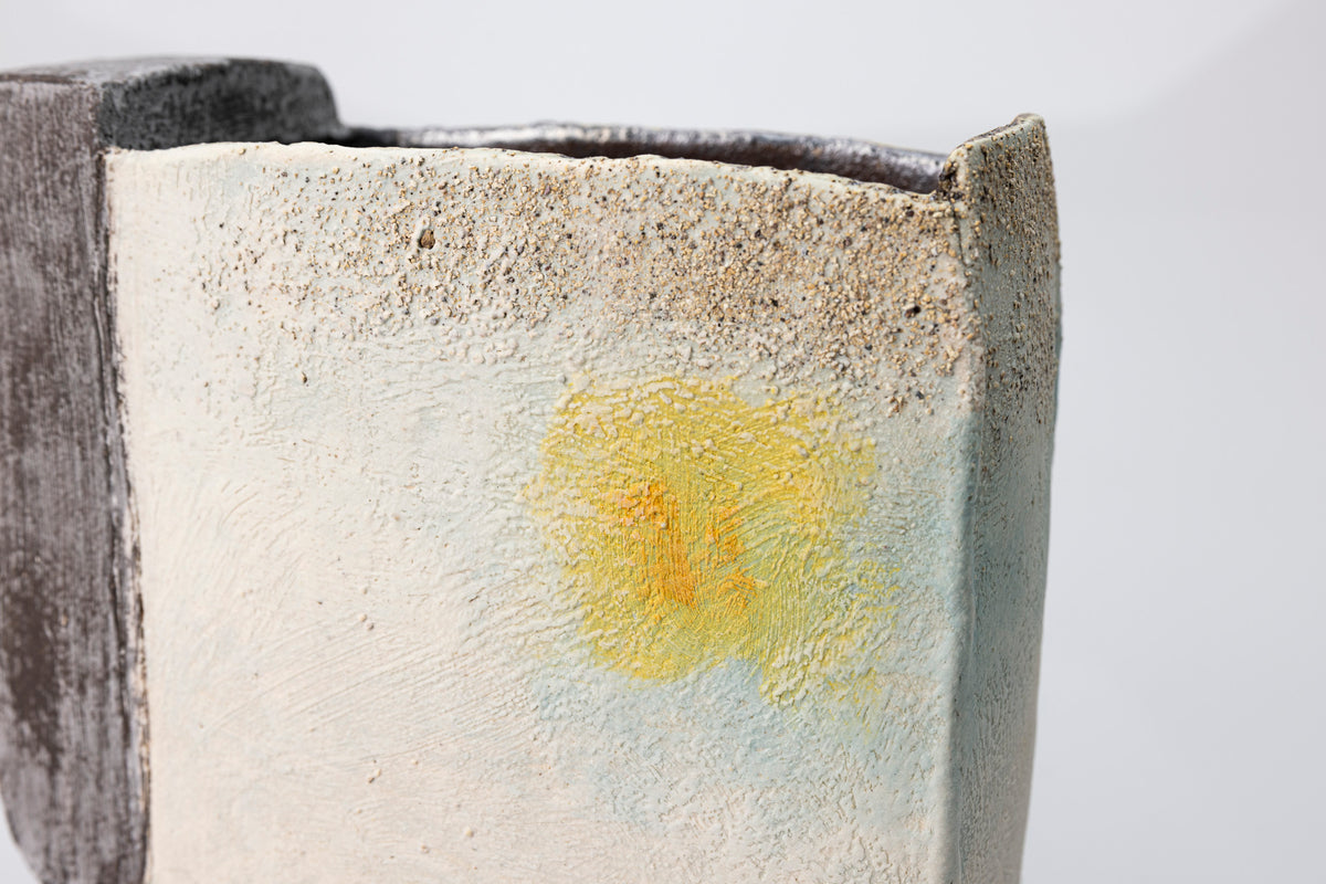 Morning Walk slab-built vessel by Craig Underhill, available at Padstow Gallery Cornwall