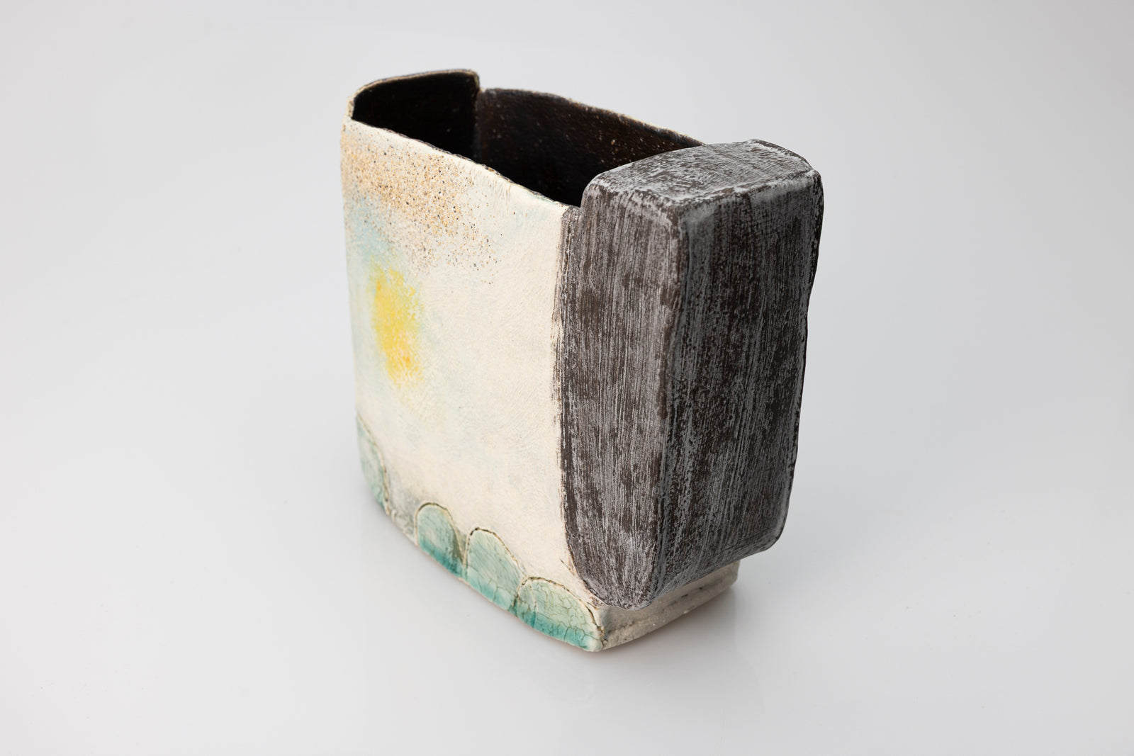Morning Walk slab-built vessel by Craig Underhill, available at Padstow Gallery Cornwall
